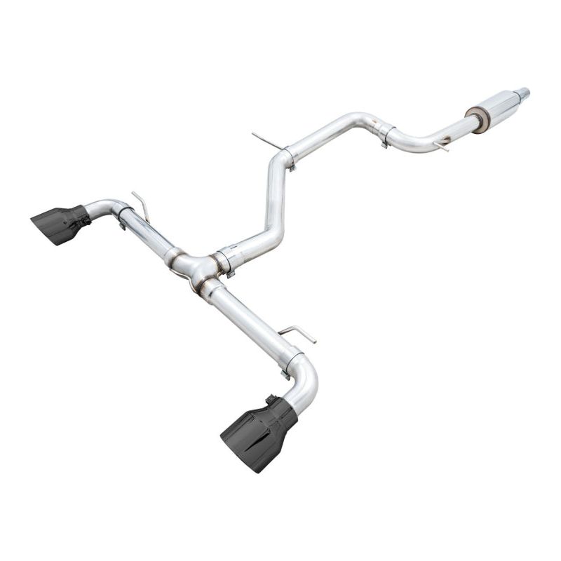 AWE 2022+ VW GTI MK8 Track Edition Exhaust - Diamond Black Tips