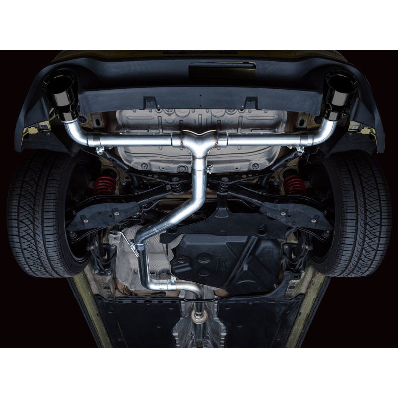 AWE 2022+ VW GTI MK8 Track Edition Exhaust - Diamond Black Tips