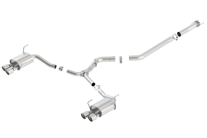 Borla 15-16 Subaru WRX / STI 2.5L S-Type Cat-Back Exhaust Quad Rd RL Tips 140595