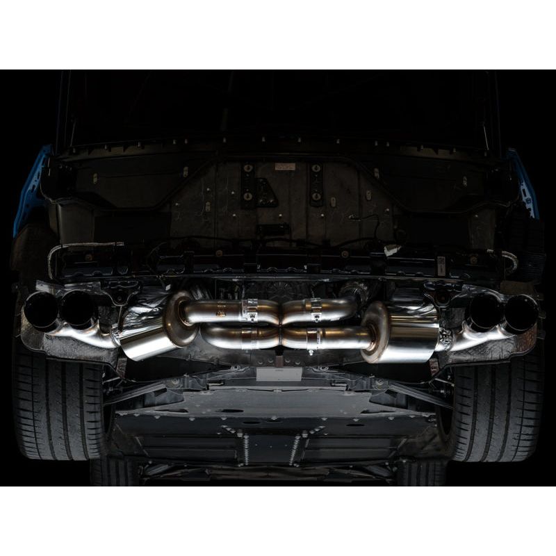 AWE Tuning 2020+ Chevrolet Corvette (C8) Touring Edition Exhaust - Quad Diamond Black Tips