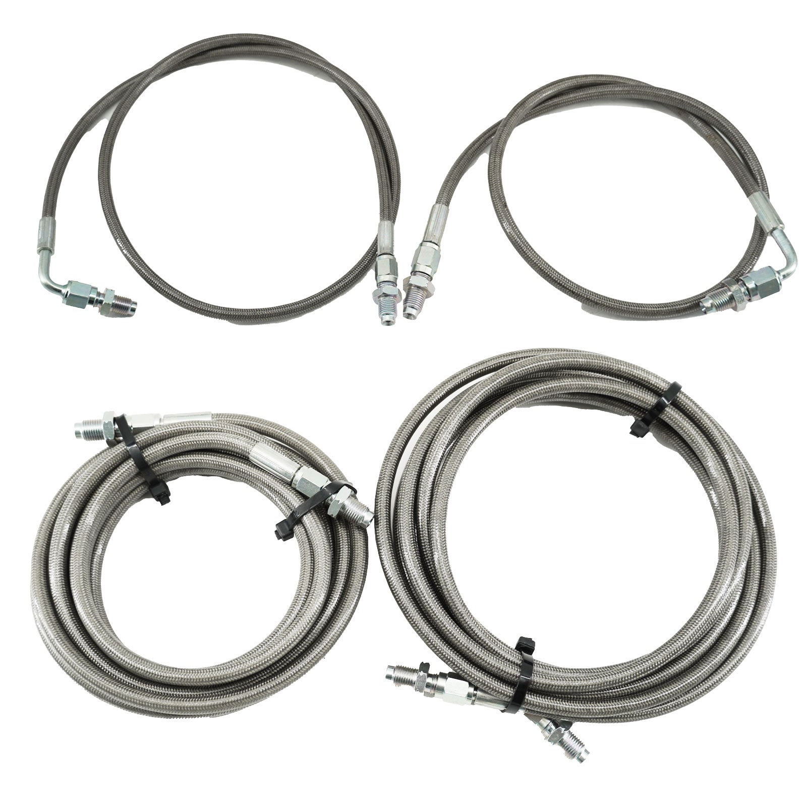 Stainless Rear Brake Line Replacement Kit For 96-00 Honda Civic w/rear drum