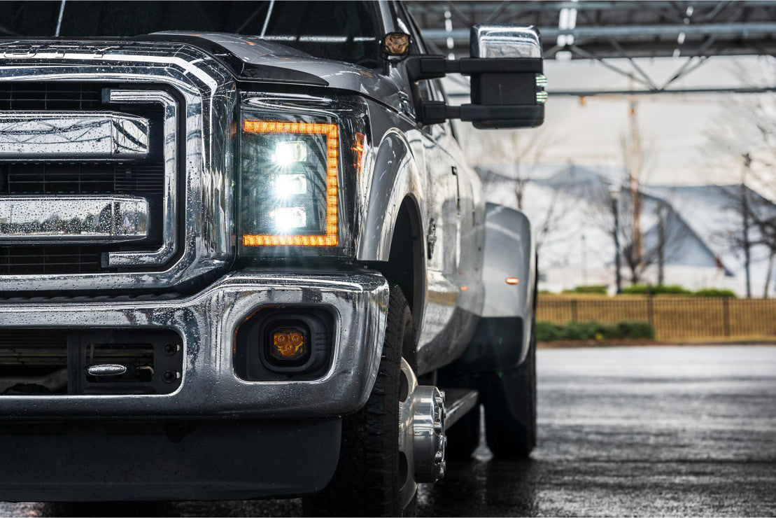 Morimoto Ford Super Duty (11-16) XB LED Headlights - Amber DRL