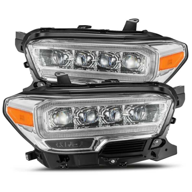 AlphaRex 16-23 Toyota Tacoma NOVA-Series LED Projector Headlights Chrome