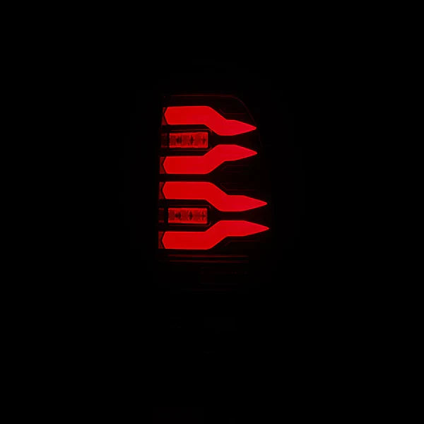 AlphaRex 99-16 Ford Super Duty / 97-03 F150 LUXX-Series LED Tail Lights Black Red