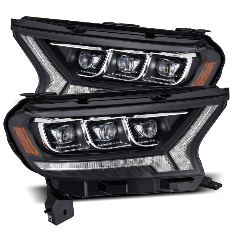 AlphaRex 19-23 Ford Ranger NOVA-Series LED Projector Headlights Black