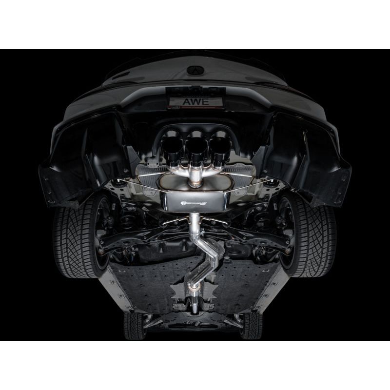 AWE Tuning 2024 Acura Integra Type S DE5 FWD Touring Edition Exhaust w/ Triple Diamond Black Tips