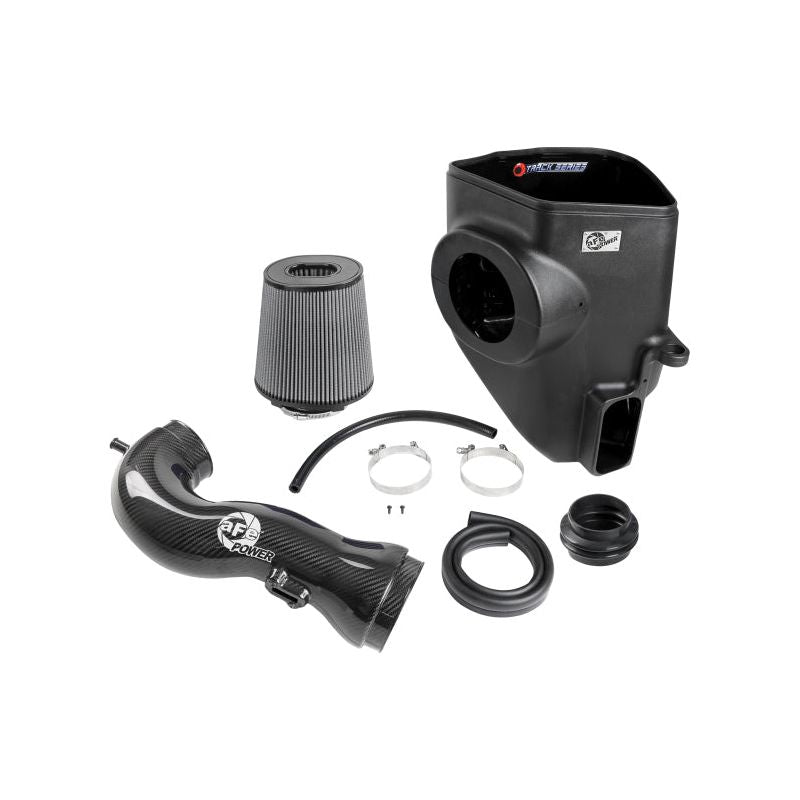 aFe 19-21 GM Trucks 5.3L/6.2L Track Series Carbon Fiber Cold Air Intake System W/ Pro Dry S Filters