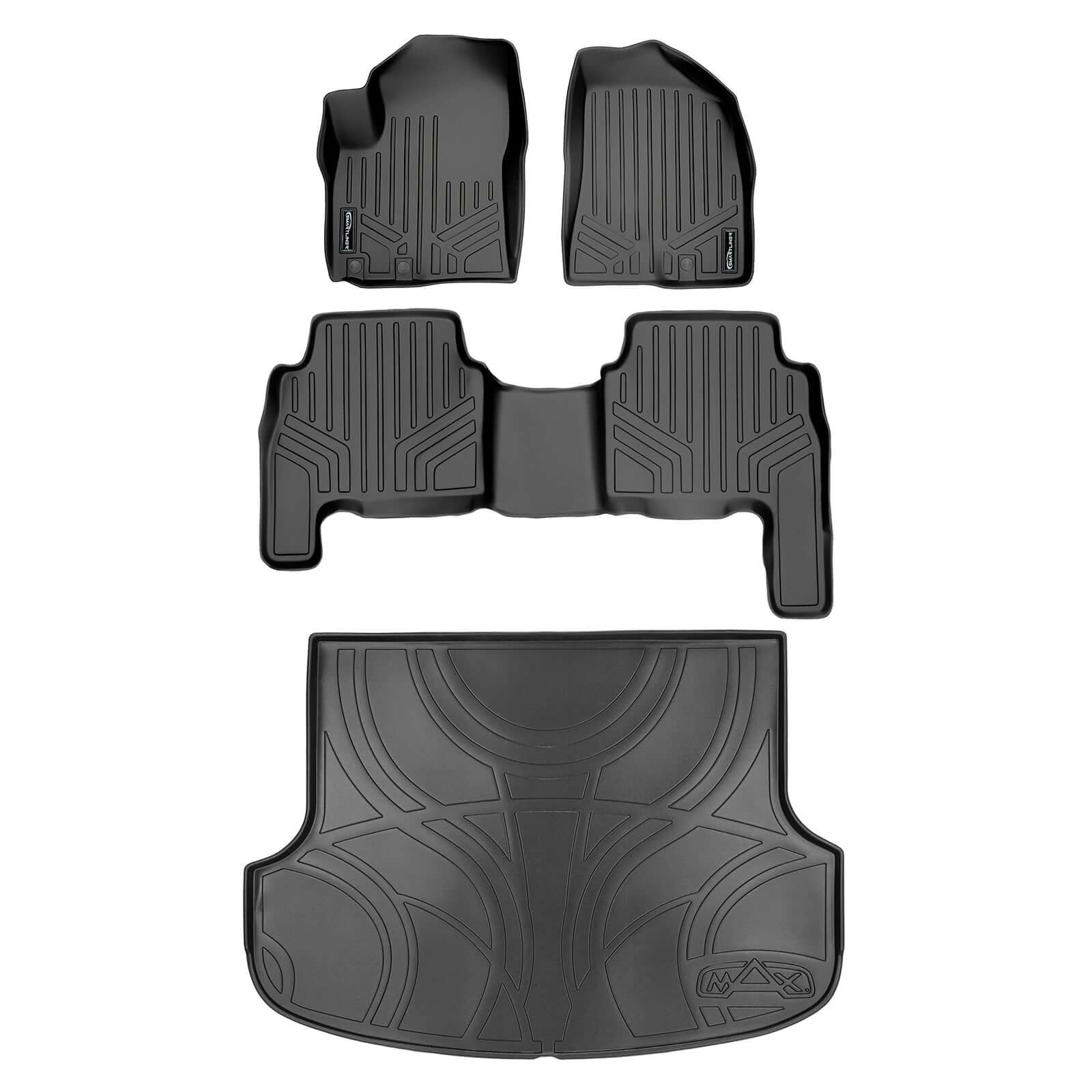 SMARTLINER Custom Fit Floor Liners For 2011-2013 Kia Sorento (5 Pasenger)