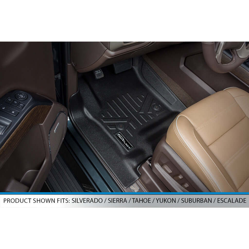 SMARTLINER Floor Liners for 2015-2020 Chevy Suburban/GMC Yukon XL (2nd Row Bench)