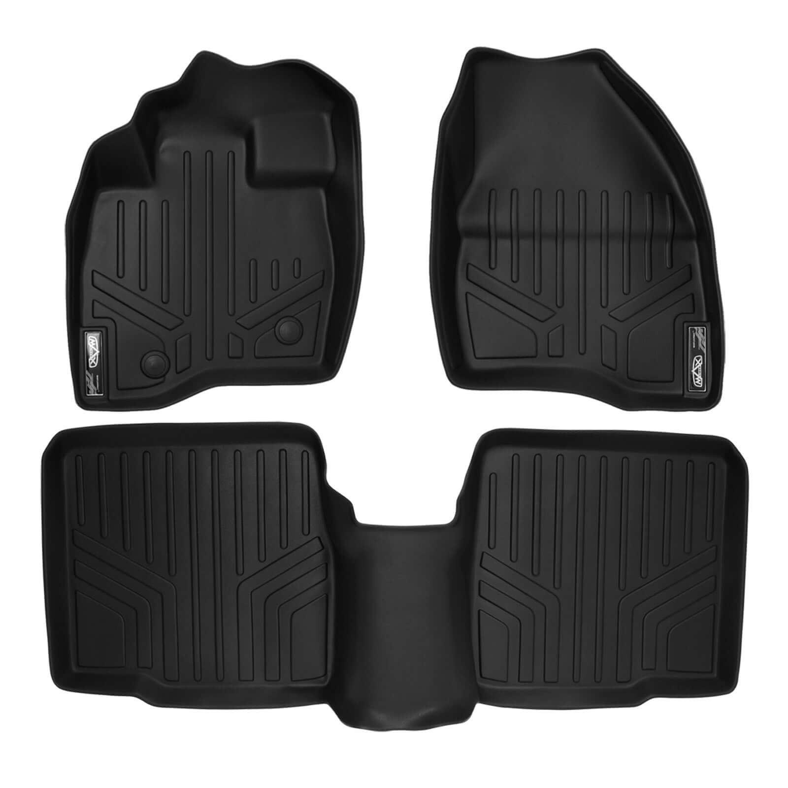 SMARTLINER Custom Fit Floor Liners For 2015-2016 Ford Explorer without 2nd Row Center Console