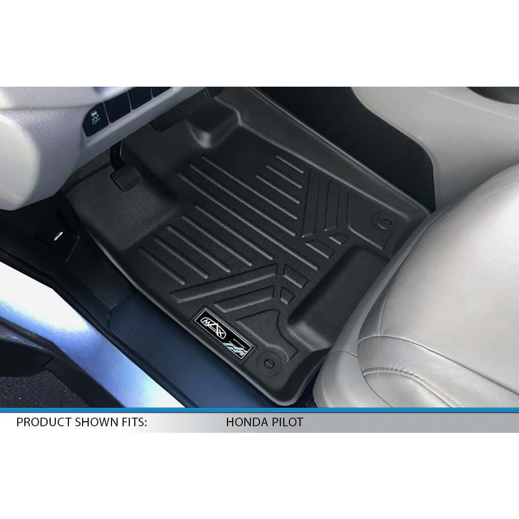 SMARTLINER Custom Fit Floor Liners For 2016-2022 Honda Pilot (7 Passenger Model)