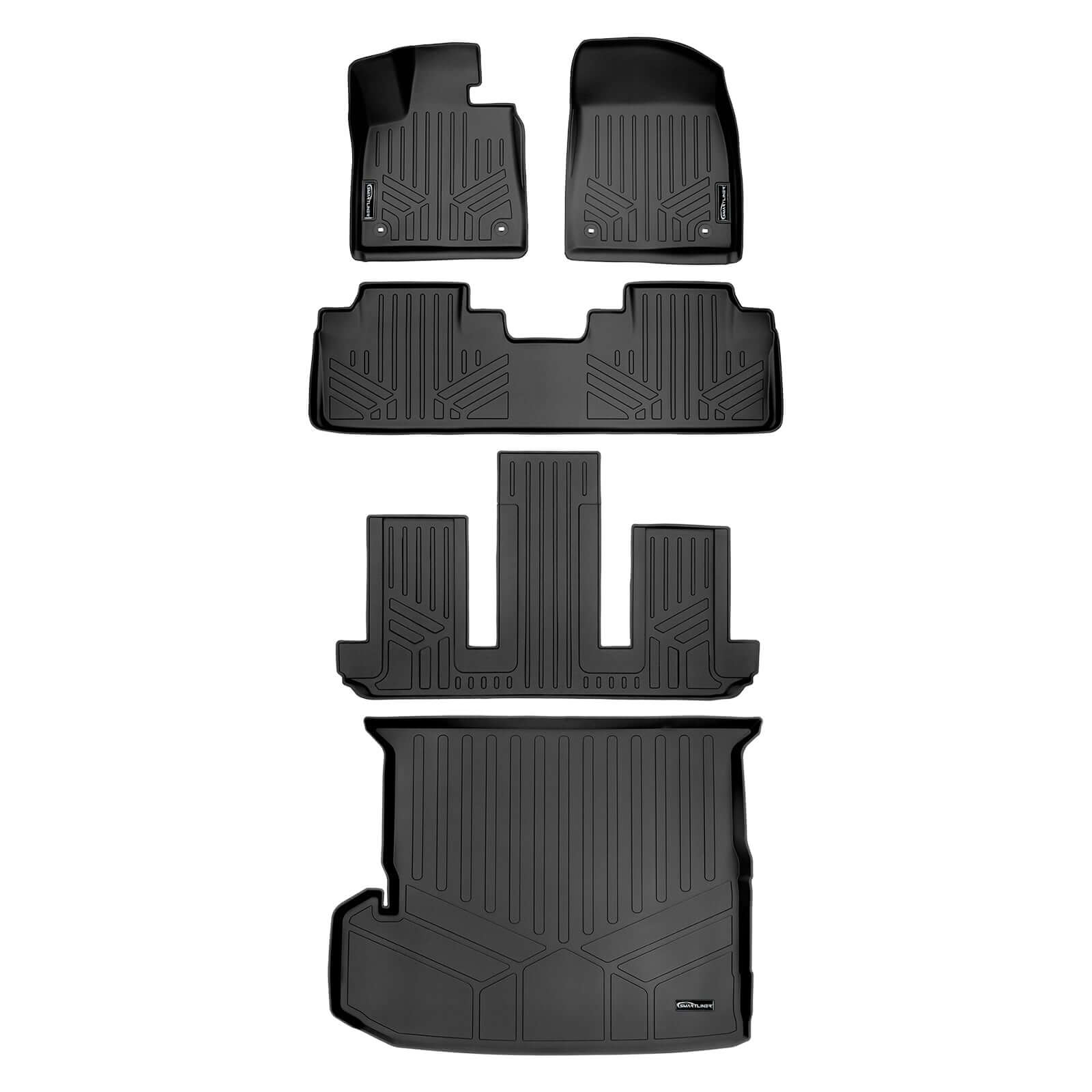 SMARTLINER Custom Fit Floor Liners For 2018-2022 Lexus RXL (6 Passenger)