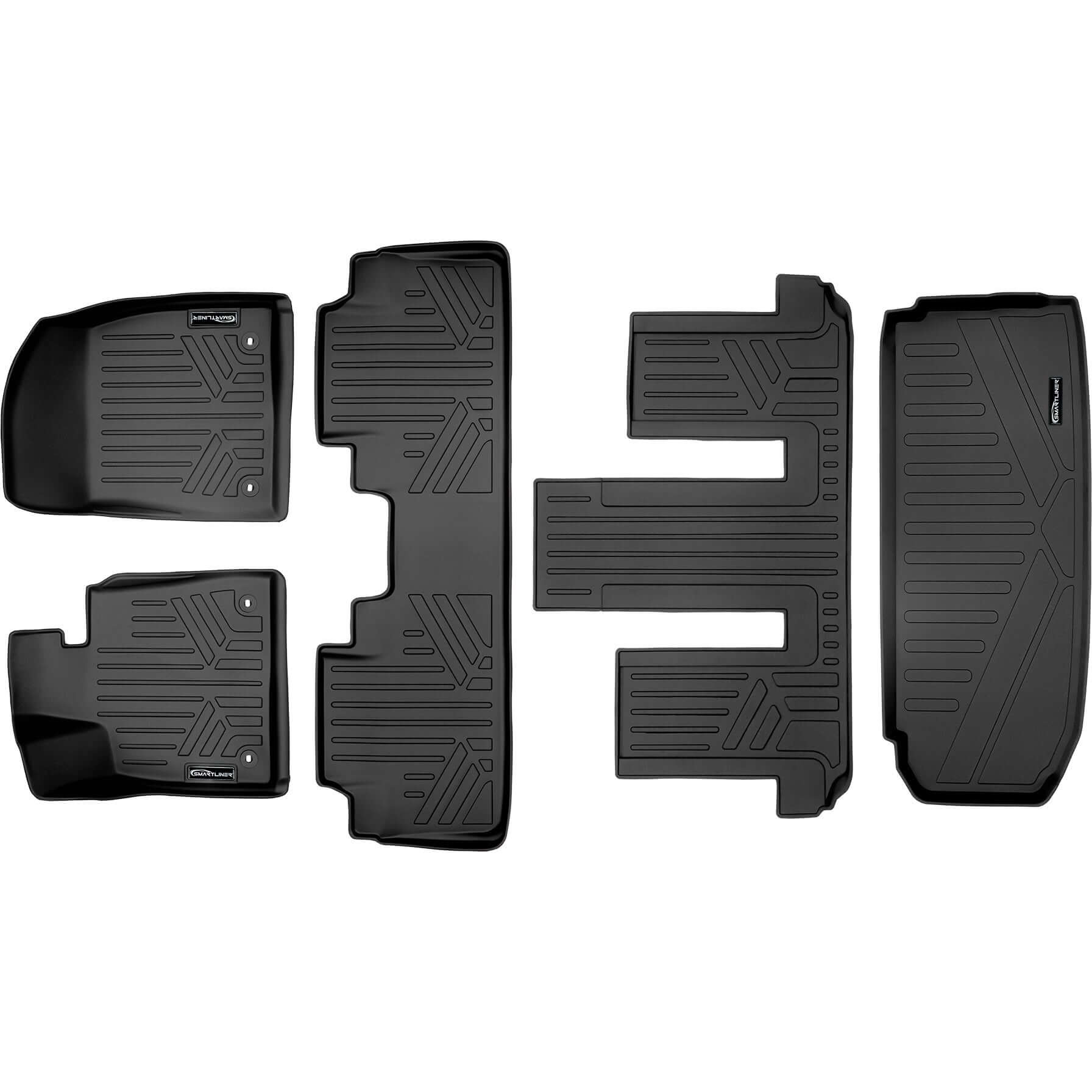 SMARTLINER Custom Fit Floor Liners For 2018-2022 Lexus RXL (6 Passenger)