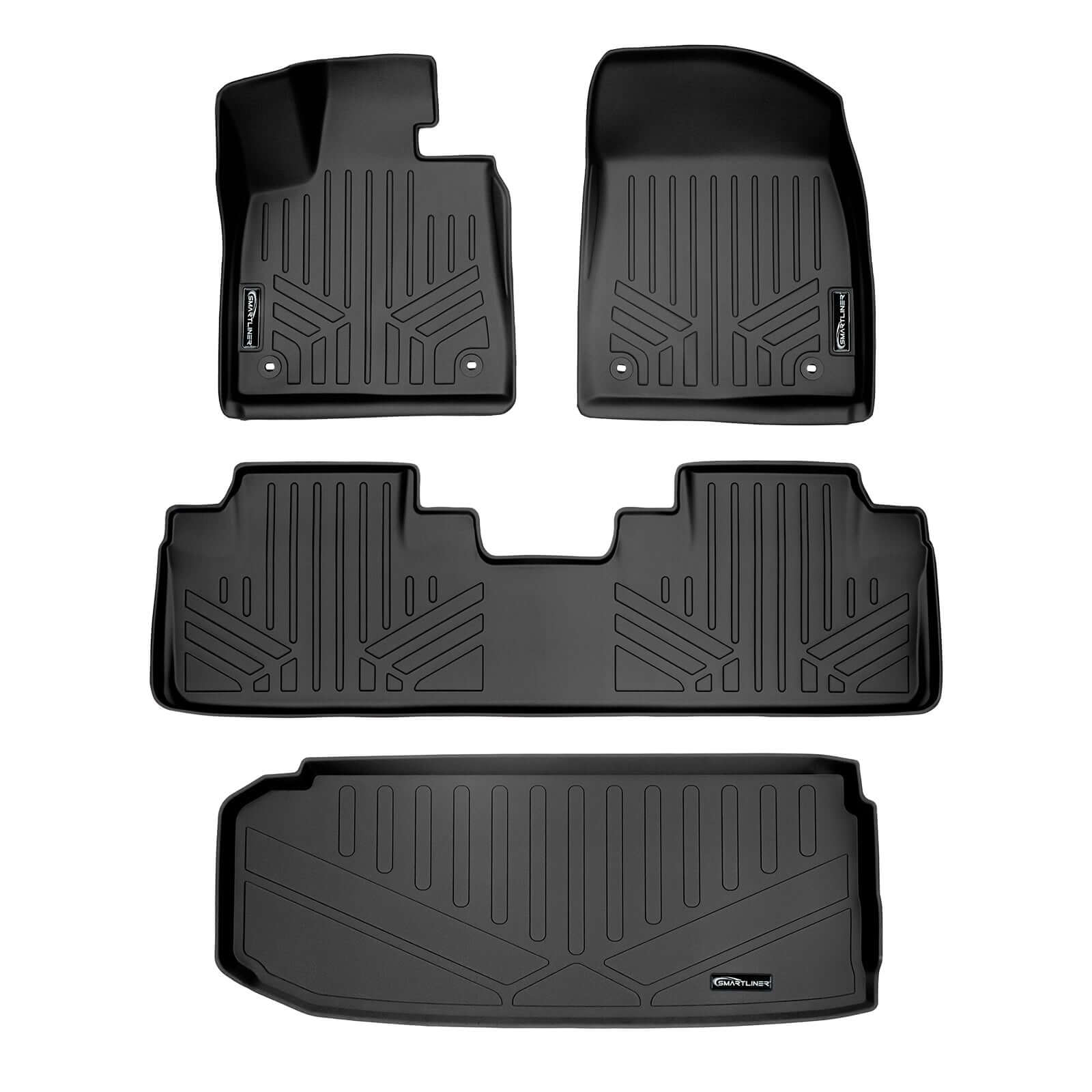 SMARTLINER Custom Fit Floor Liners For 2018-2022 Lexus RXL Hybrid (7 Passenger)