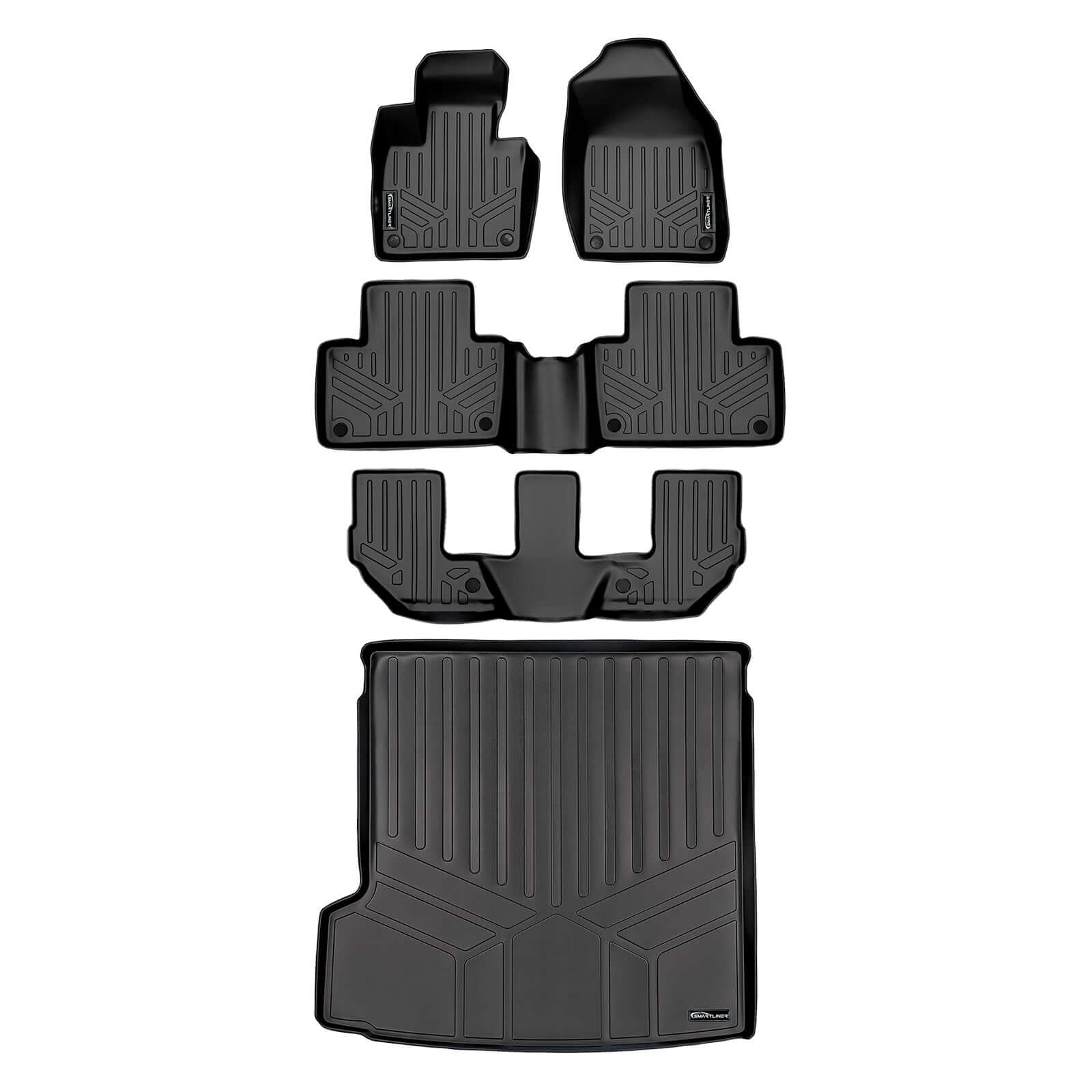 SMARTLINER Custom Fit Floor Liners For 2016-2019 Volvo XC90 (No Plug-in Hybrid Models)