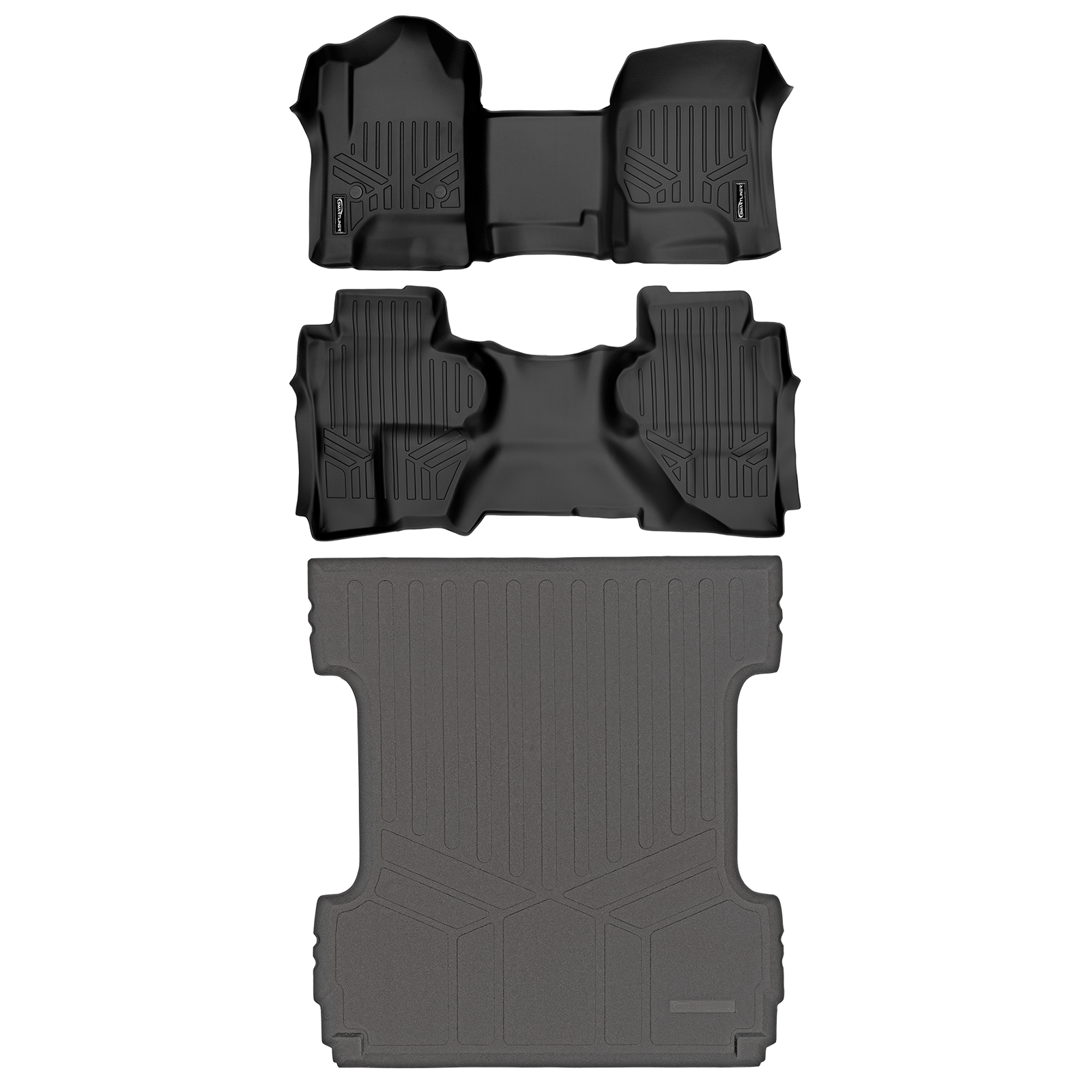SMARTLINER Floor Liners for Double Cab 2019 Chevy Silverado 1500 LD (OTH)