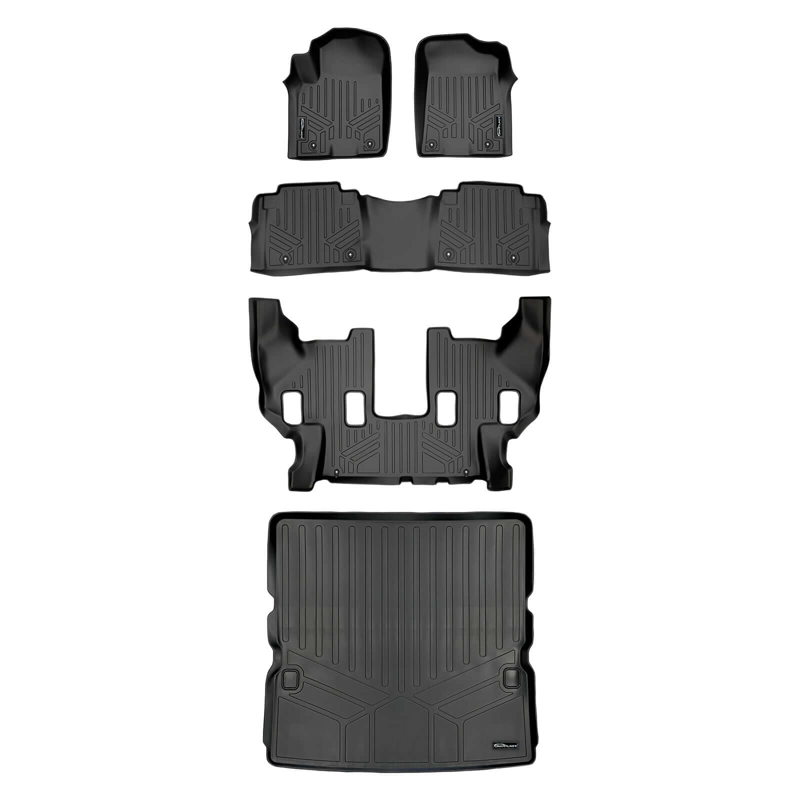 SMARTLINER Custom Fit Floor Liners For 17-18 Armada / 11-13 Infiniti QX56 / 2014-2018 QX80