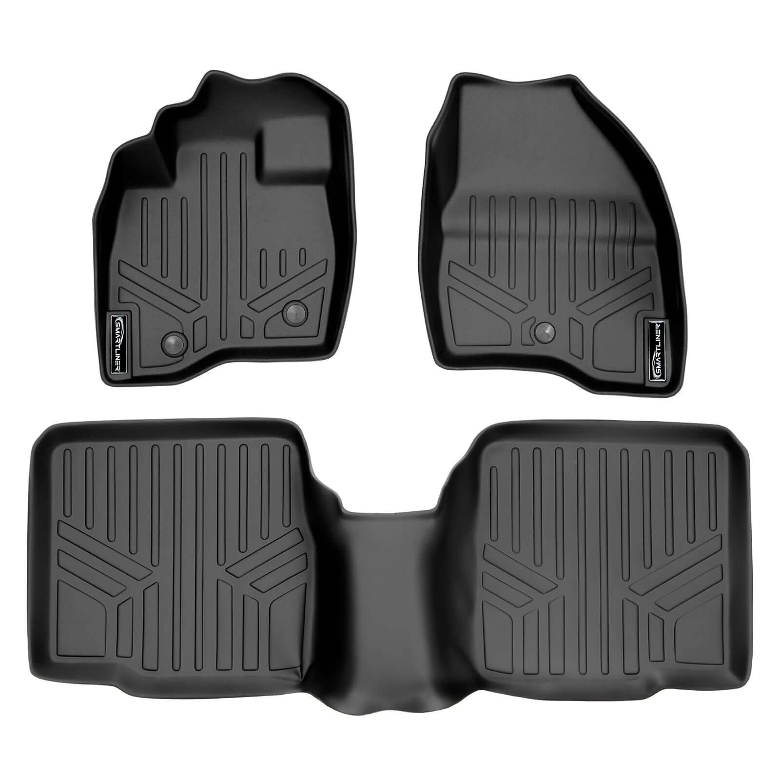SMARTLINER Floor Liners for 2017-2019 Ford Explorer (without 2nd Row Center Console)