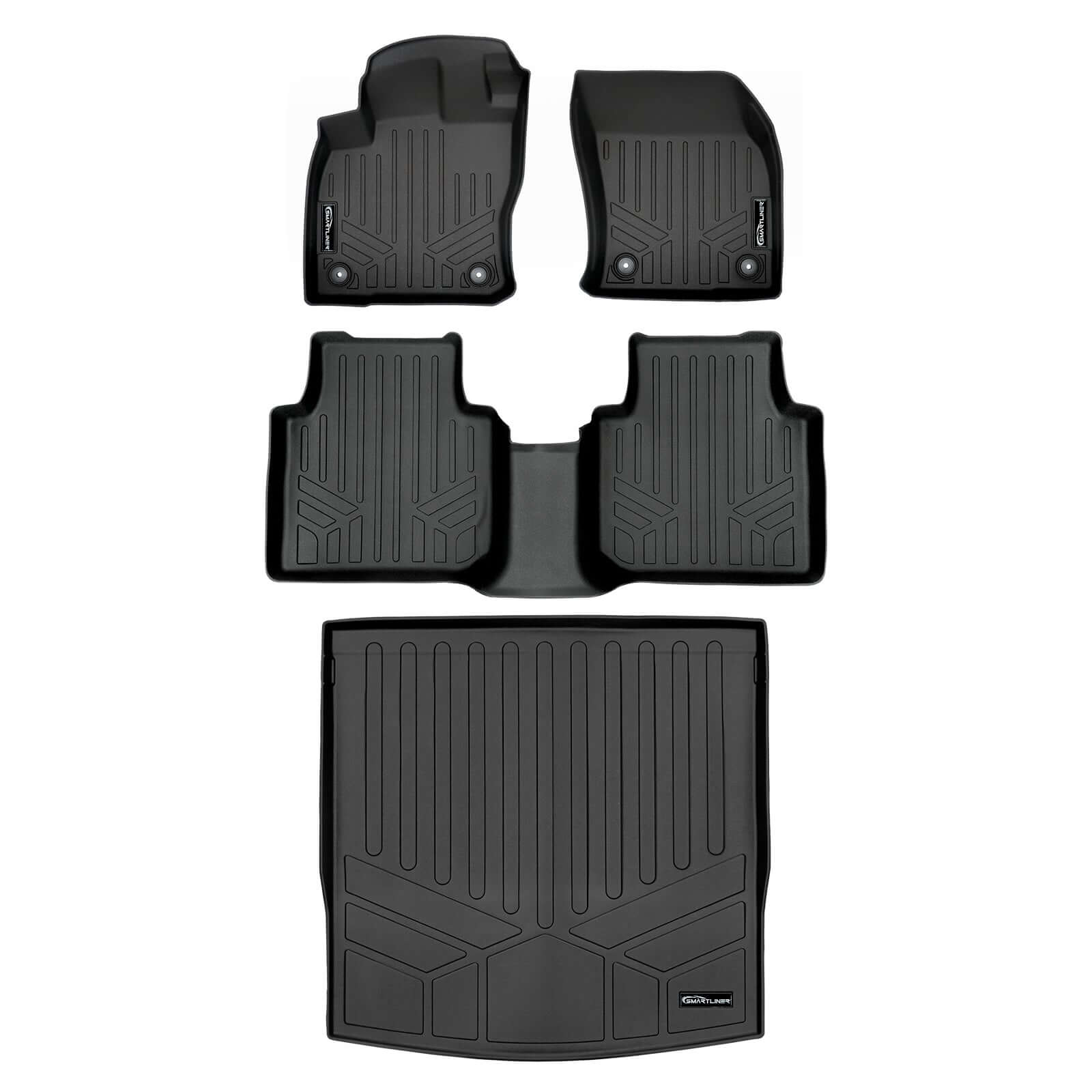 SMARTLINER Floor Liners for 2018-2024 Volkswagen Tiguan (5 Pass)