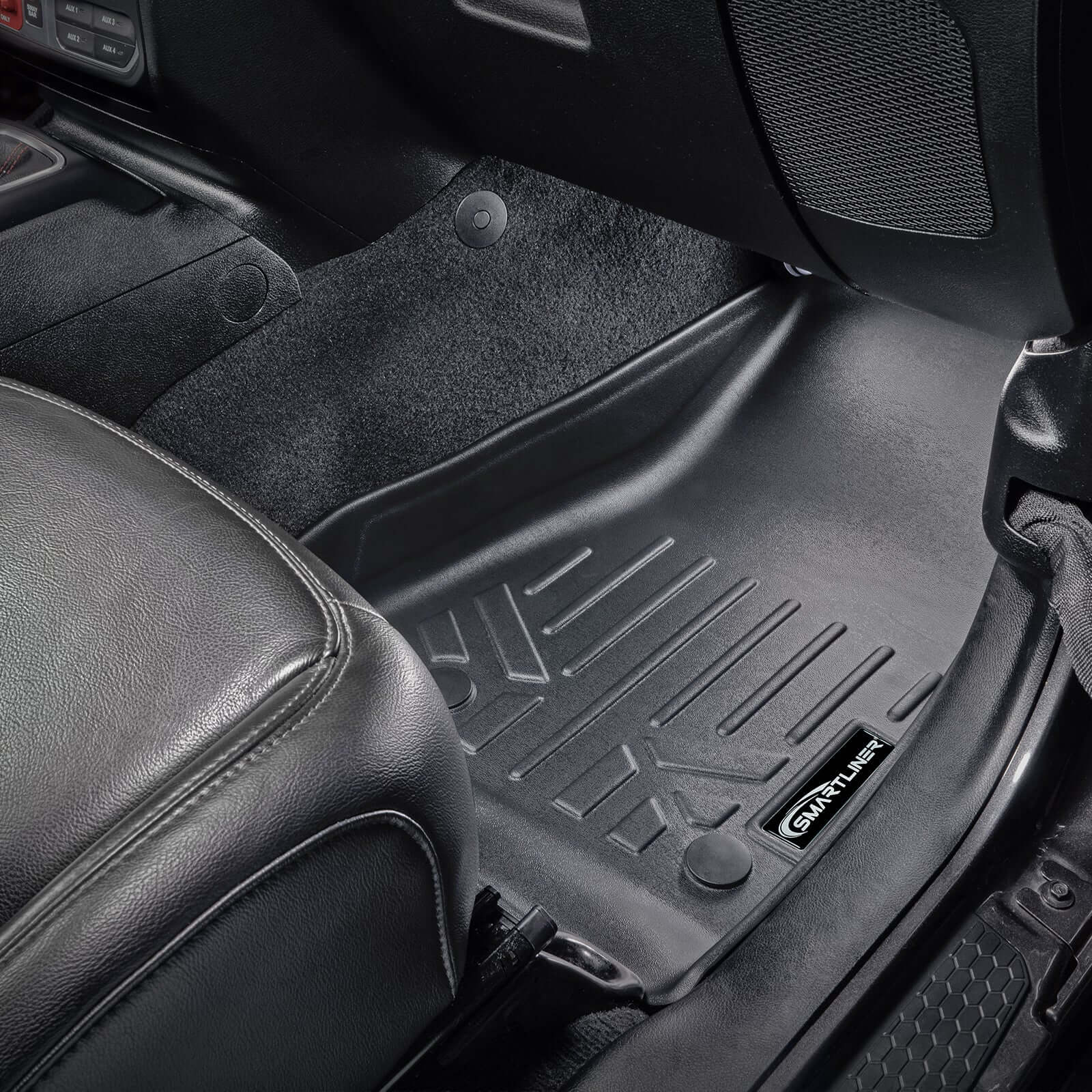 SMARTLINER Floor Liners for 2018-2025 Jeep Wrangler 2-Door (JL New Body Style - not JK)