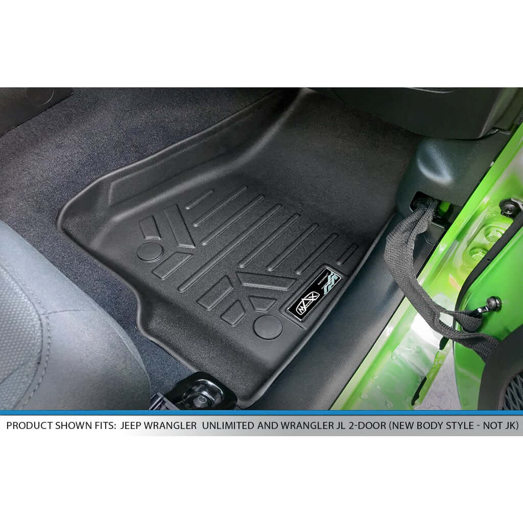 SmartCoverage™ Floor Liners For 2020-2026 Jeep Gladiator with Non Lockable Rear Underseat Storage