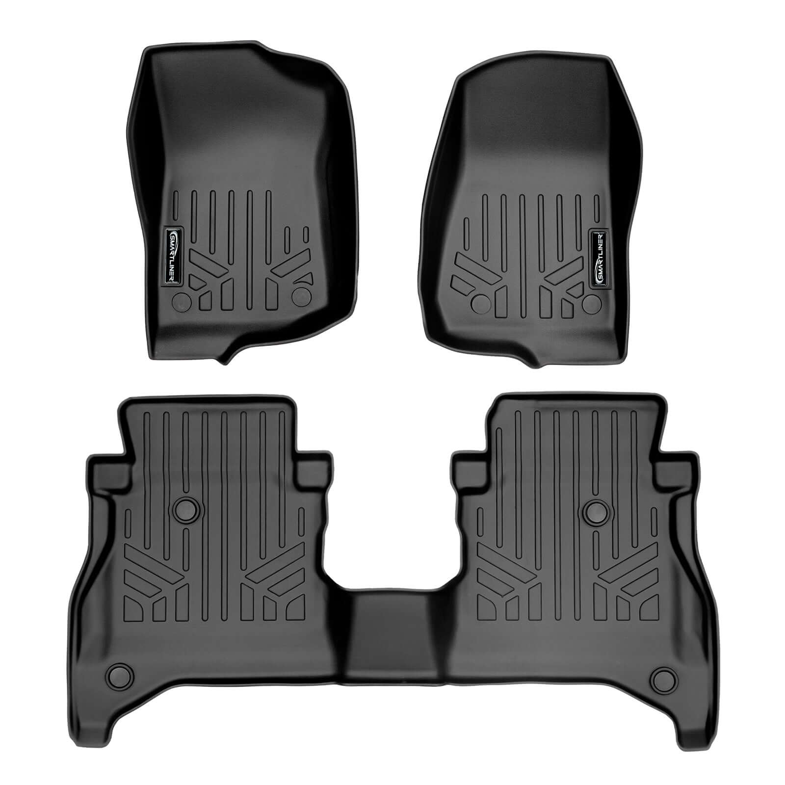 SmartCoverage™ Floor Liners For 2020-2026 Jeep Gladiator with Non Lockable Rear Underseat Storage