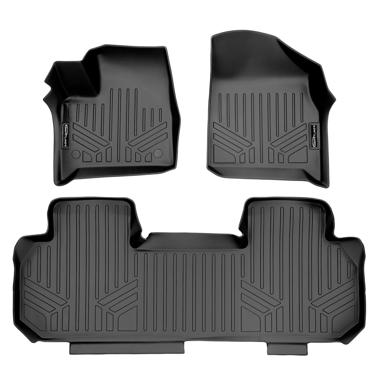 SMARTLINER Floor Liners for 2024-2026 GMC Acadia/Chevrolet Traverse/Buick Enclave (2nd Row Bench)s