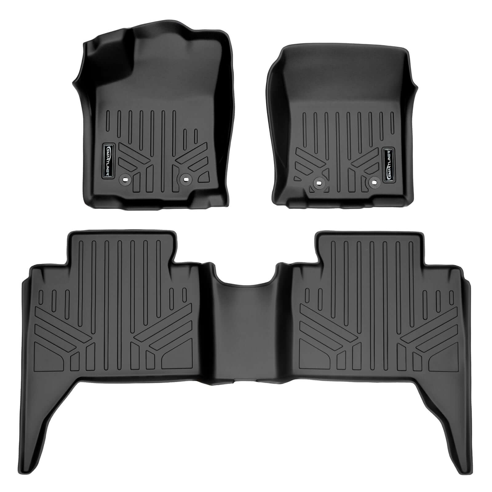 SmartCoverage™ Custom Fit Floor Liners For 2018-2023 Toyota Tacoma Double Cab (Automatic Transmission)
