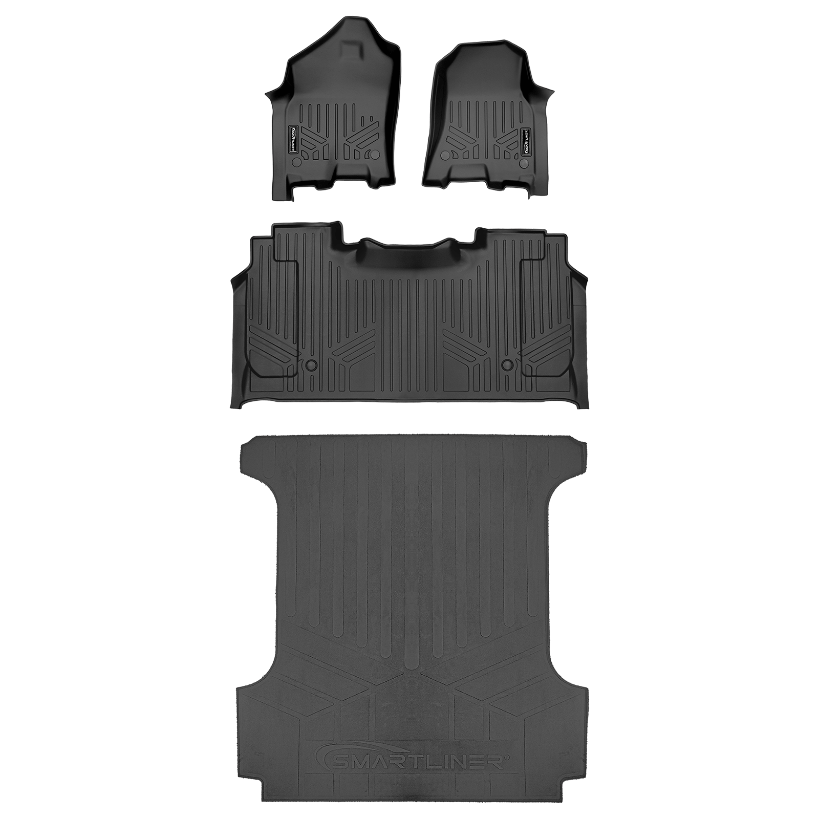 SmartCoverage™ Floor Liners For 2019 - 2024 Ram 1500 Crew Cab with Rear Underseat Storage Box