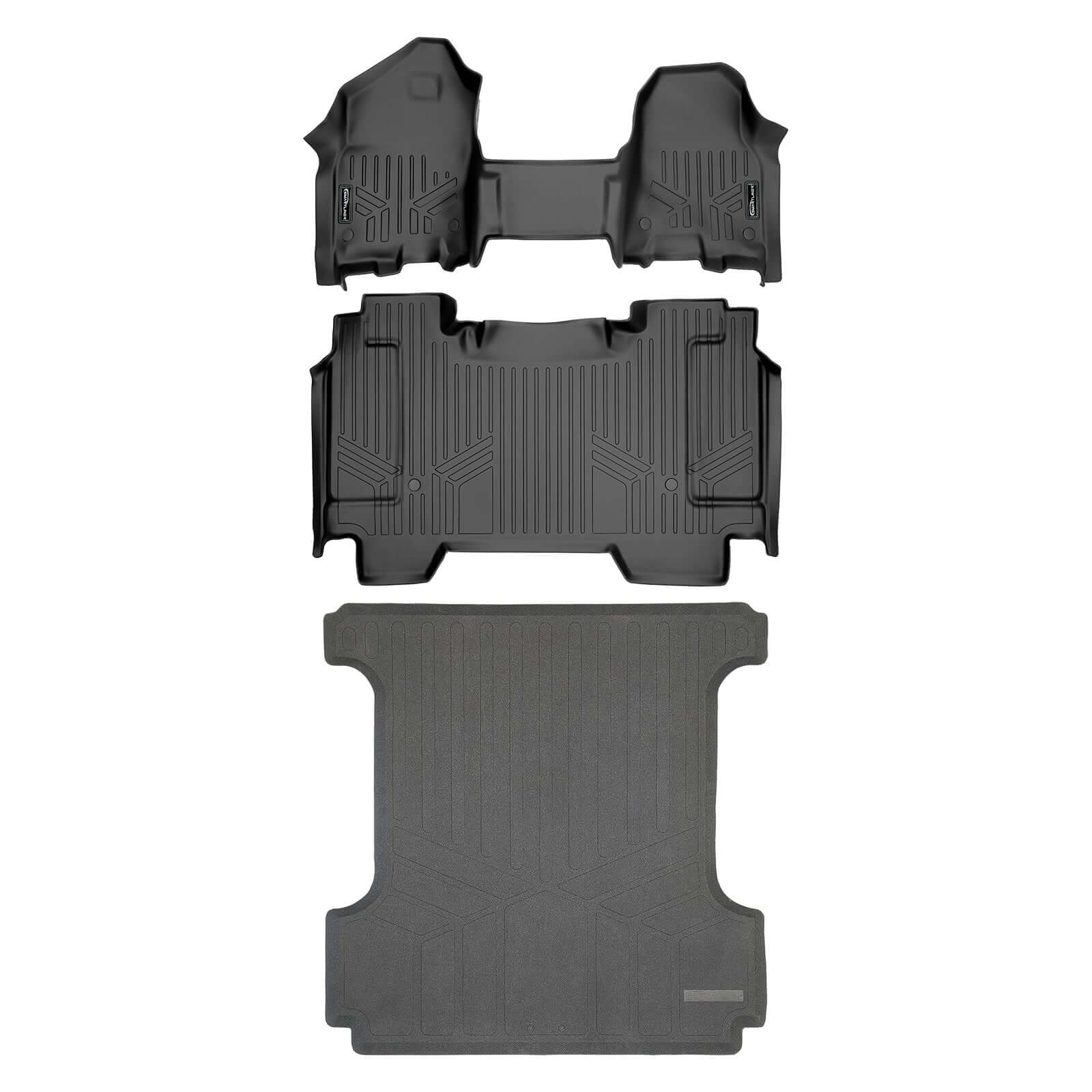SmartCoverage™ Custom Fit Floor Liners For 2019-2024 Ram 1500 Crew Cab with First Row Bench Seat