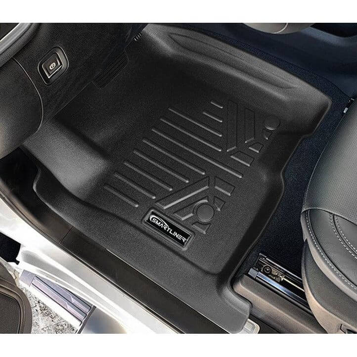 SMARTLINER Custom Fit Floor Liners For 2019-2026 Chevrolet Silverado 1500 Double Cab with Carpet Flooring and 1st Row Bucket Seats (without 2nd Row Under Seat Storage)