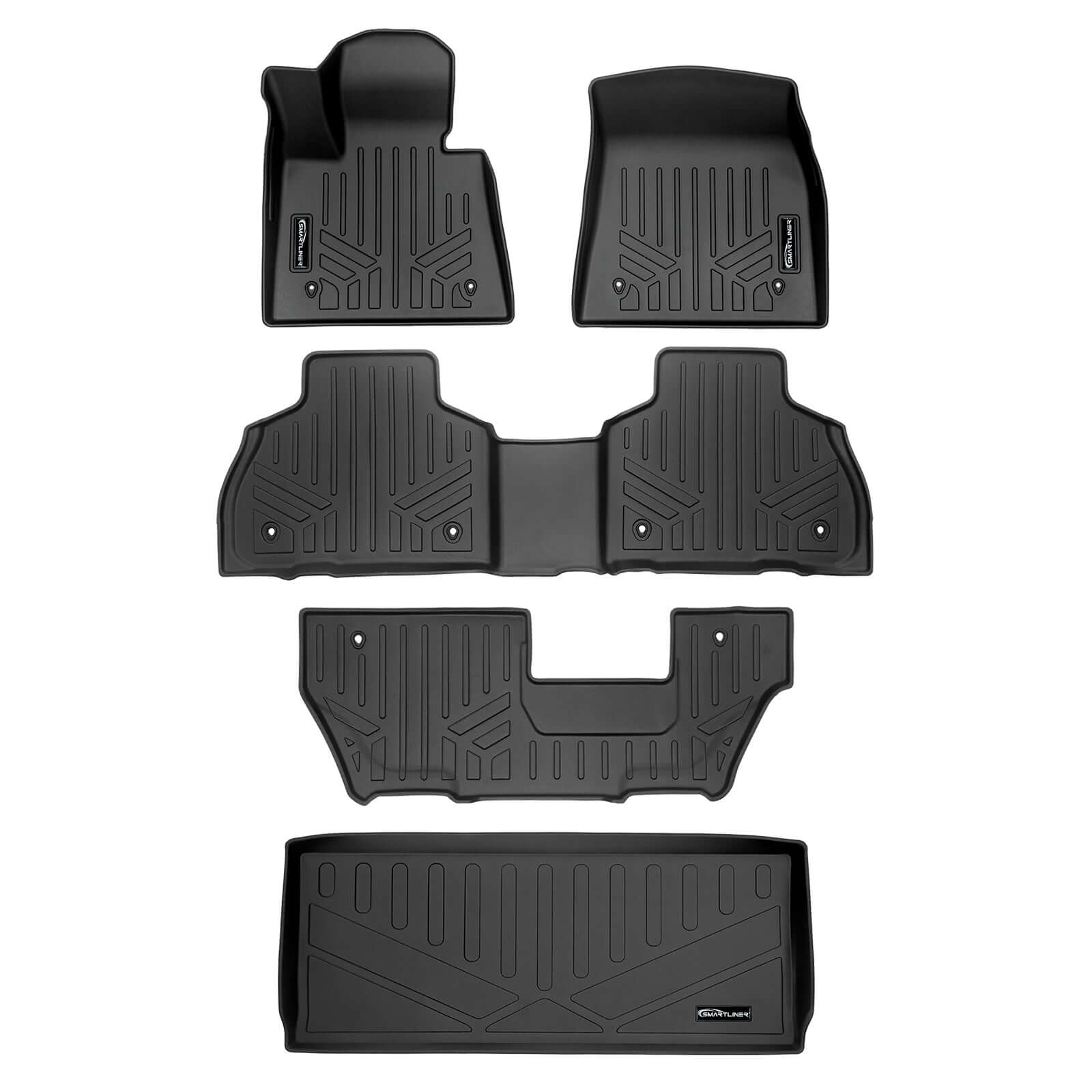 SMARTLINER Custom Fit Floor Liners For 2021-2025 BMW Alpina XB7 (2nd Row Bench)