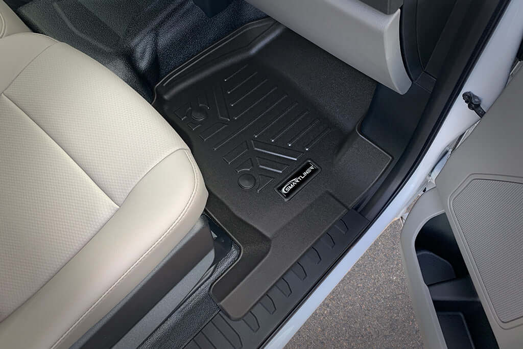 SMARTLINER Custom Fit Floor Liners For 2017-2025 Ford F-250|F-350 SuperCab with 1st Row Bench Seat with Vinyl Flooring | No OTH