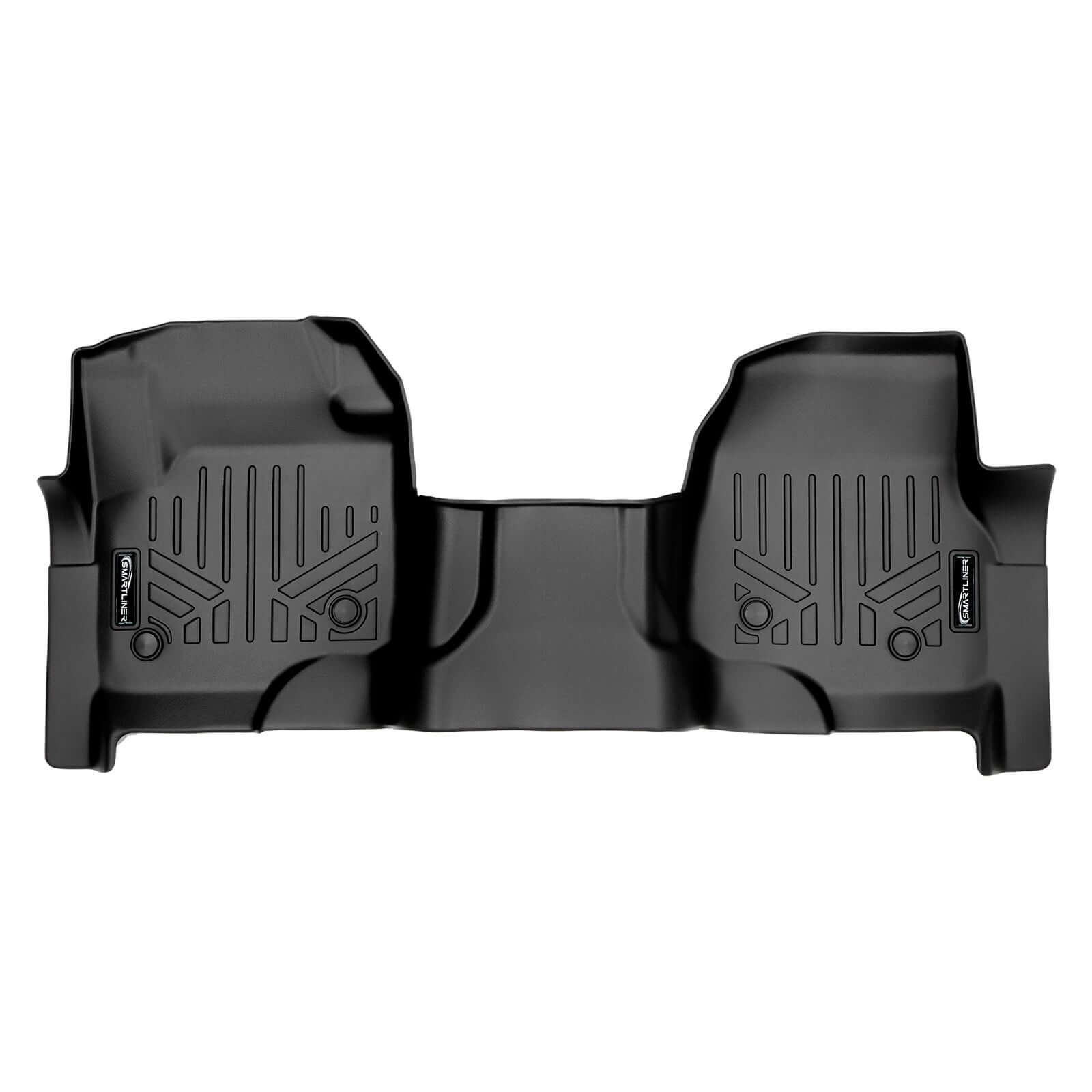 SMARTLINER Floor Liners for 2017-2024 Ford Super Duty Crew | Vinyl | With full first row coverage