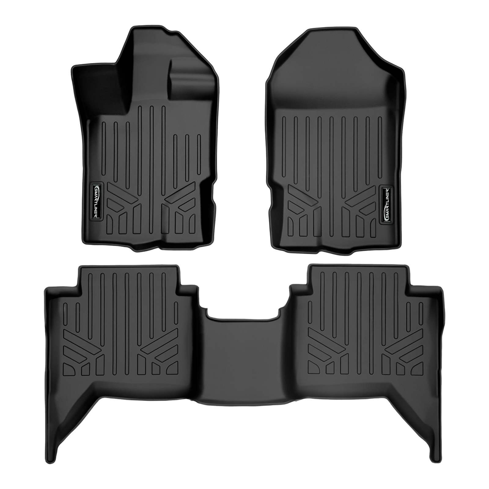 SmartCoverage™ Floor Liners For 2019-2023 Ford Ranger SuperCrew Cab (Vinyl)