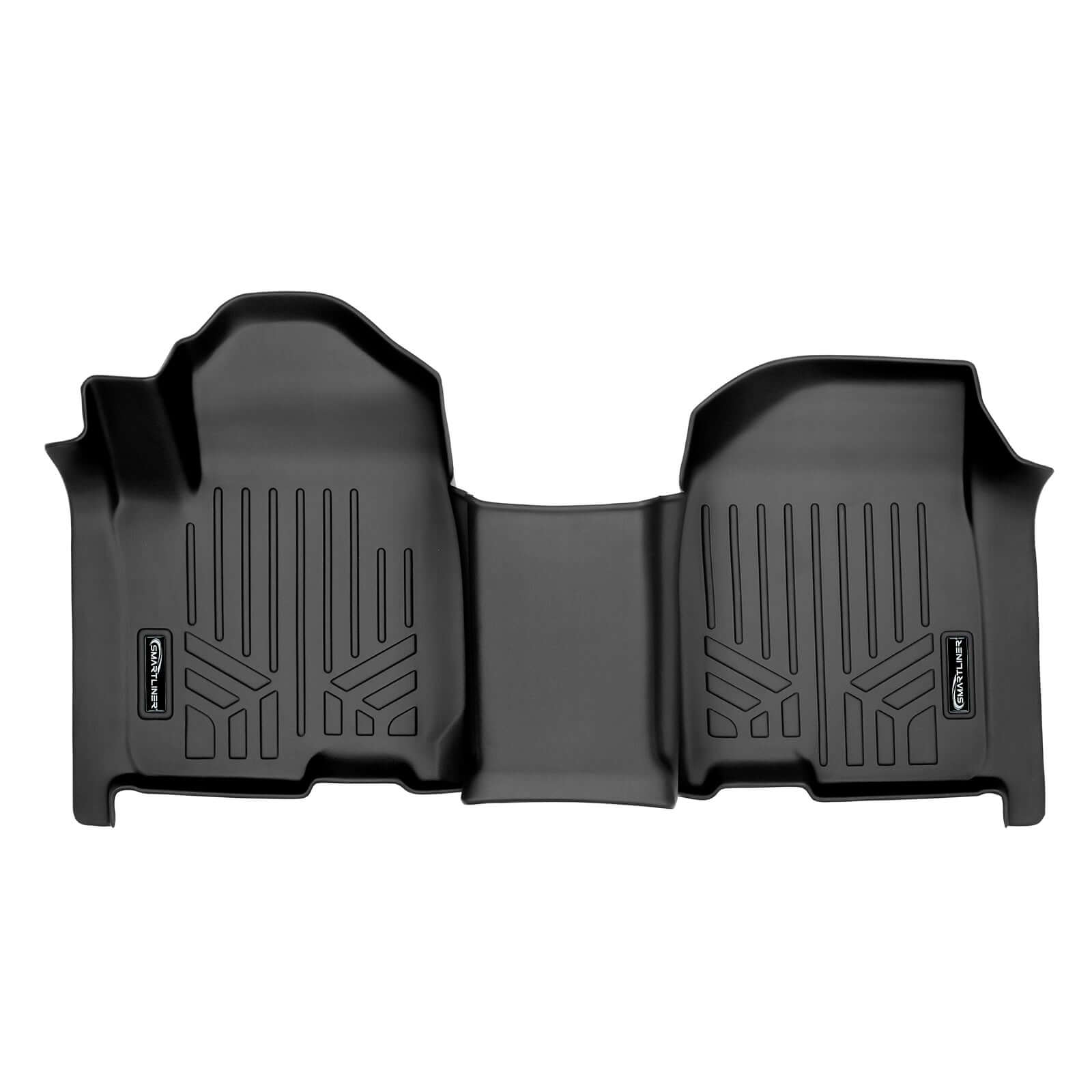 SMARTLINER Custom Fit Floor Liners For 2019-2026 GMC Sierra 1500 Double Cab With 1st Row Bench Seat (With OTH Coverage) & Vinyl Flooring