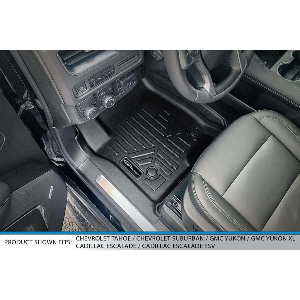 SMARTLINER Floor Liners for 2021-2025 Chevrolet Tahoe/GMC Yukon (2nd Row Bench)