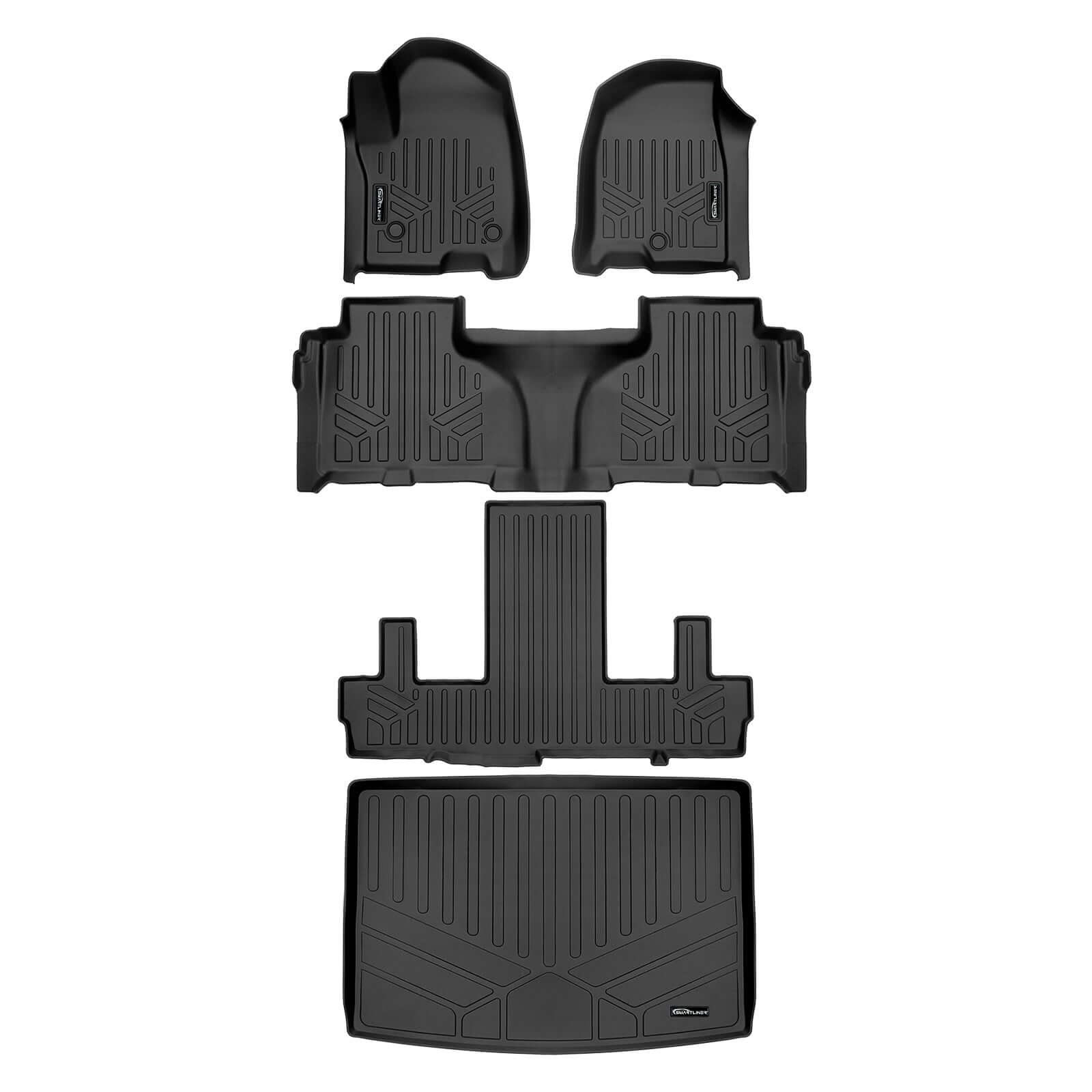 SMARTLINER Floor Liners for 2021-2026 GMC Yukon XL/ Yukon Denali XL (2nd Row Bucket)