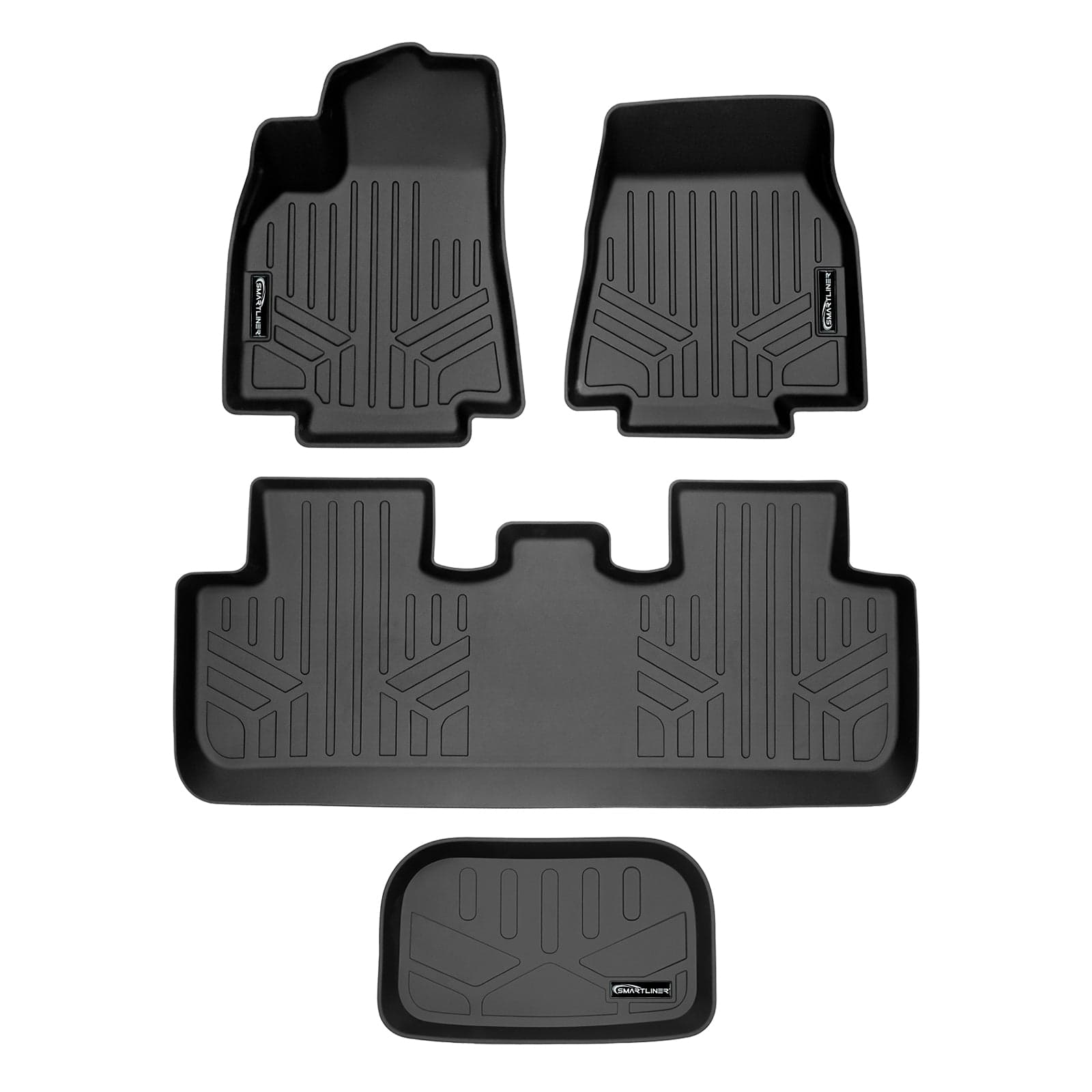 SMARTLINER Floor Liners for 2020-2025 Tesla Model Y (7 Passenger)