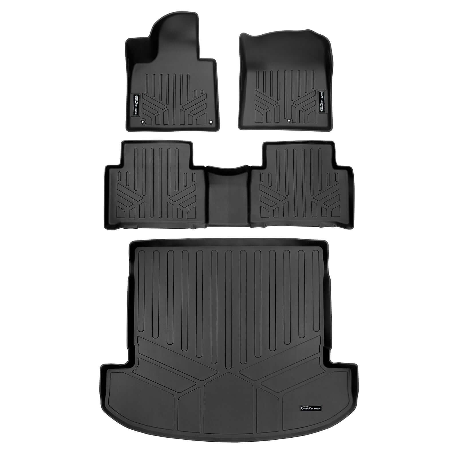 SMARTLINER Custom Fit Floor Liners For 2021-2026 Kia Sorento (with 2nd Row Bucket Seats)