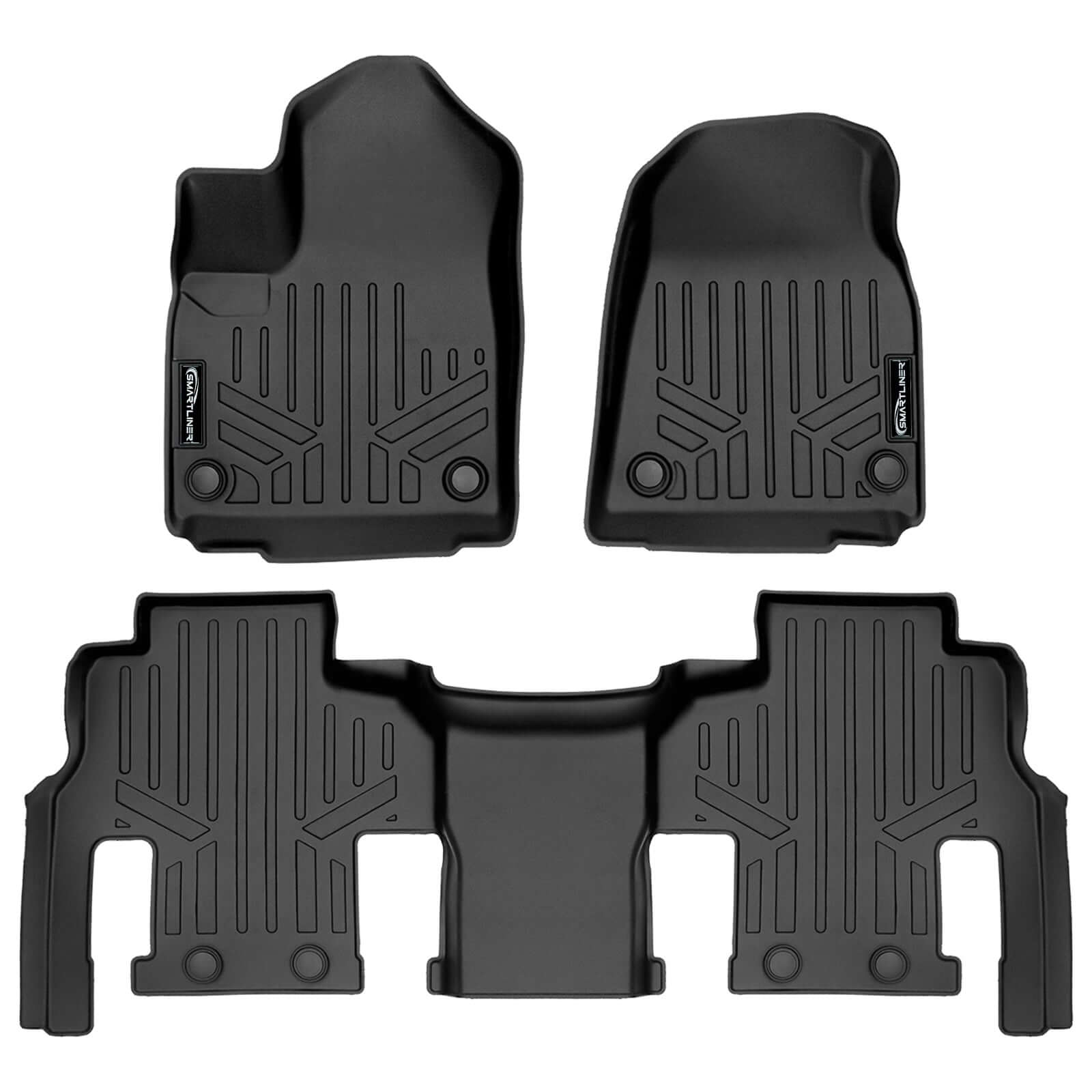 SMARTLINER Floor Liners for 2023-2025 Jeep Grand Wagoneer L (8 Passenger Model)