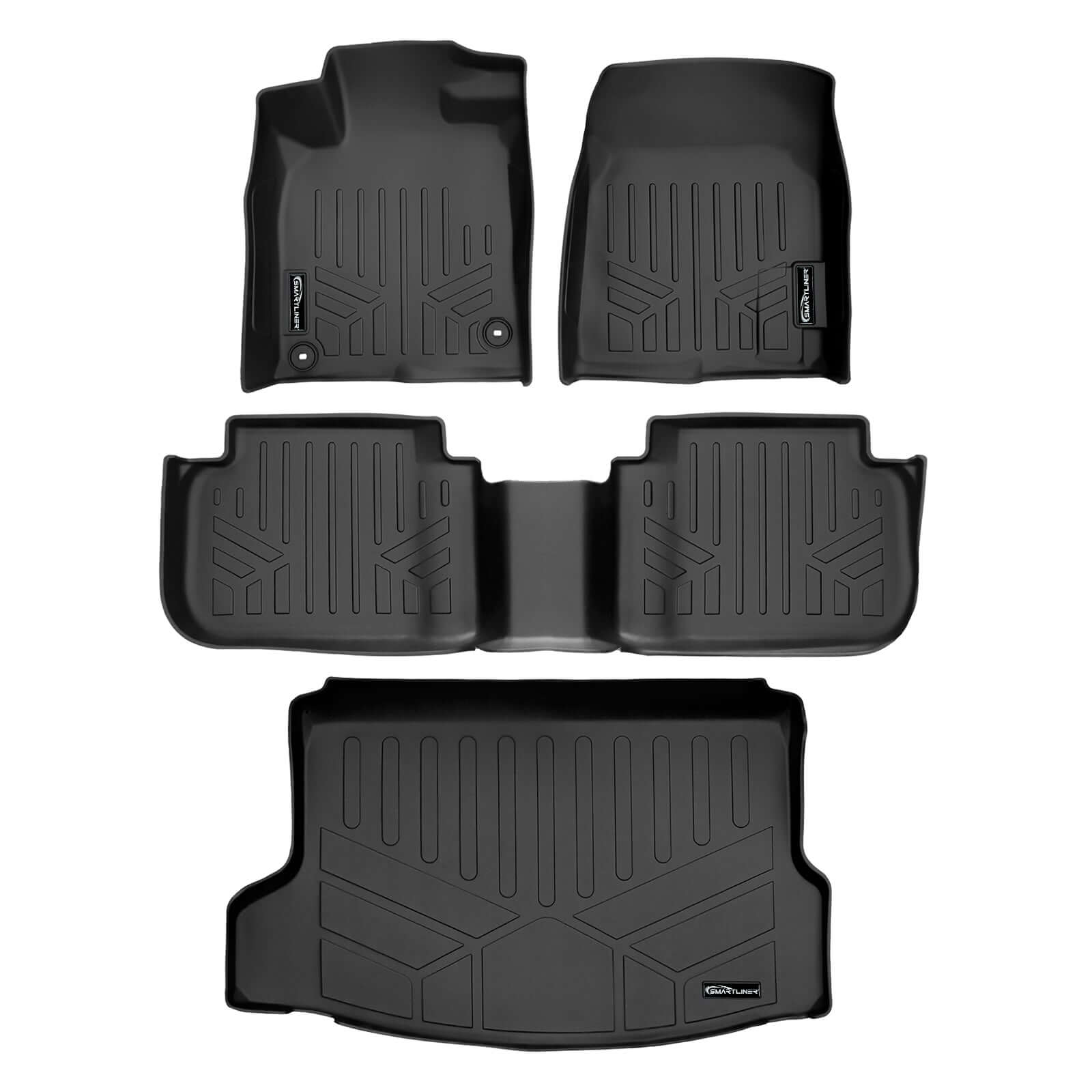 SMARTLINER Floor Liners for 2022-2026 Honda Civic Hatchback/2023-2026 Civic Type R w/o 2nd Row USB Ports