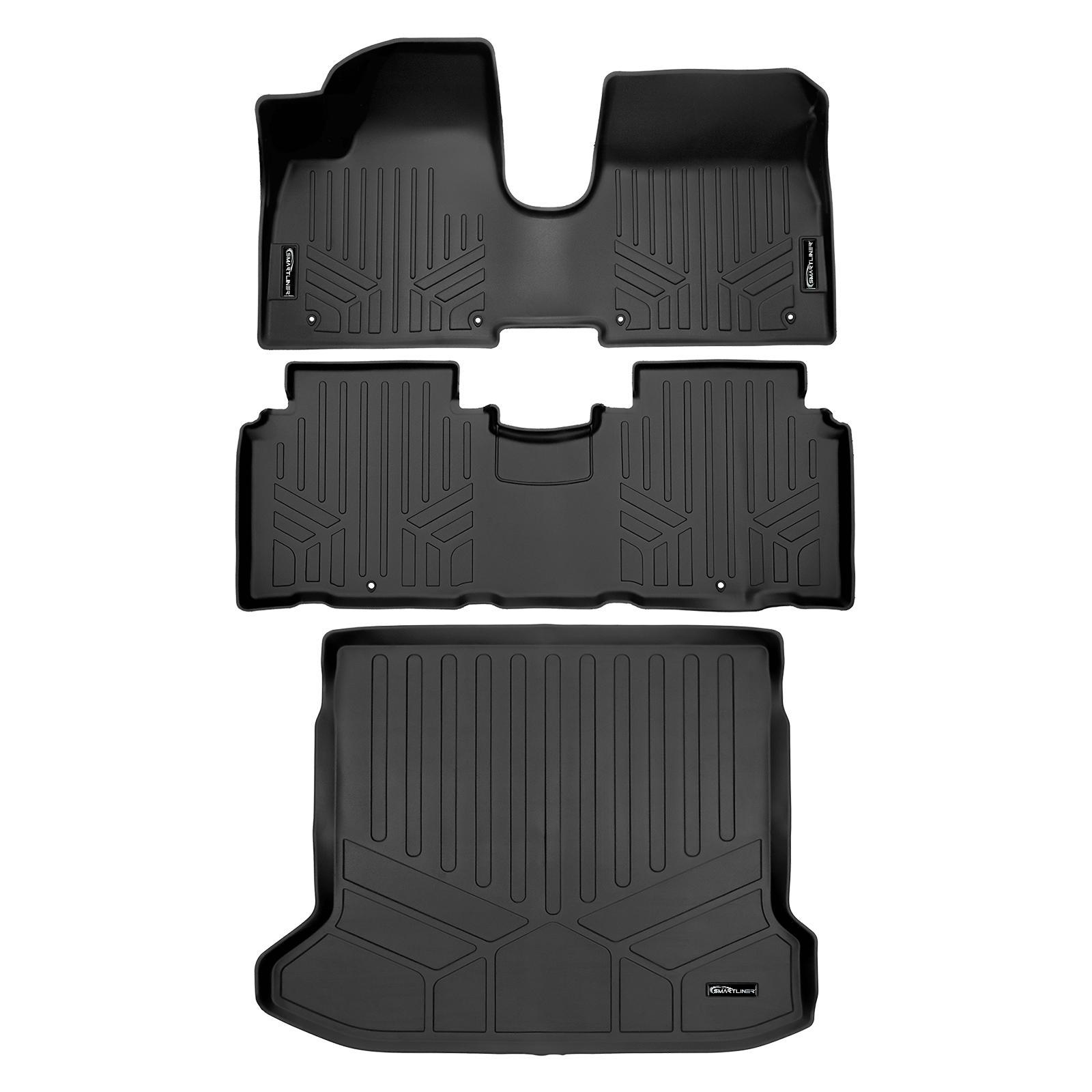 SMARTLINER Custom Fit Floor Liners For 2022-2024 Hyundai IONIQ 5 with moveable console