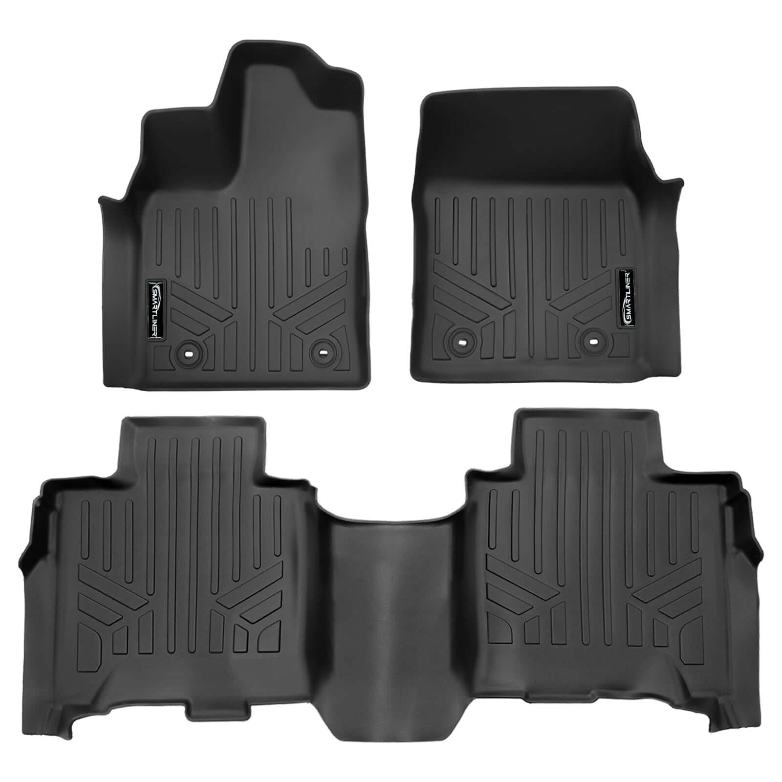 SMARTLINER Floor Liners for 2023-2026 Toyota Sequoia (Only Fits 7 Passenger Models Without Center Console)
