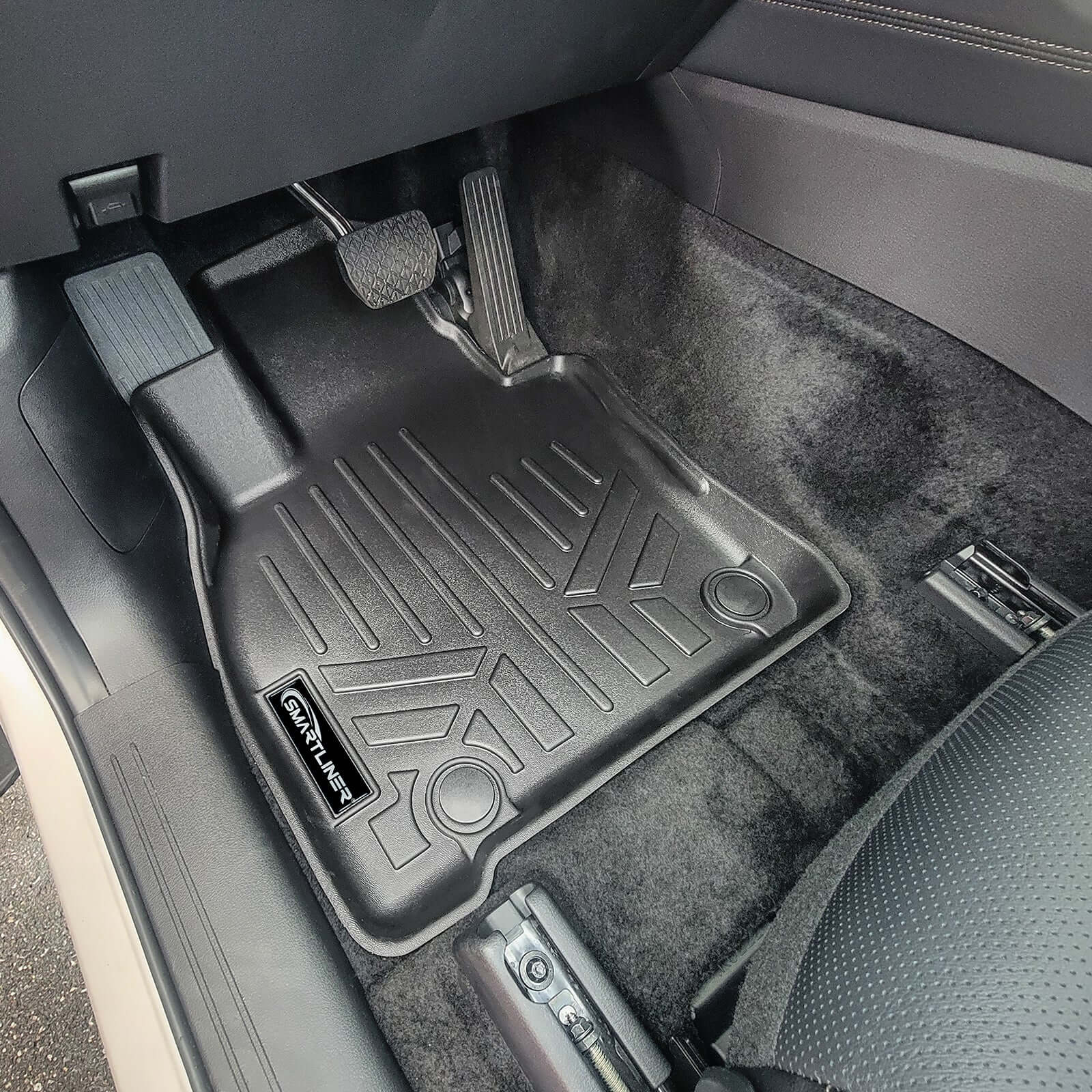SMARTLINER Custom Fit Floor Liners For 2024-2025 Mazda CX-90 Plug-In Hybrid (Only Fits 2nd Row Bucket Seats With Center Console)