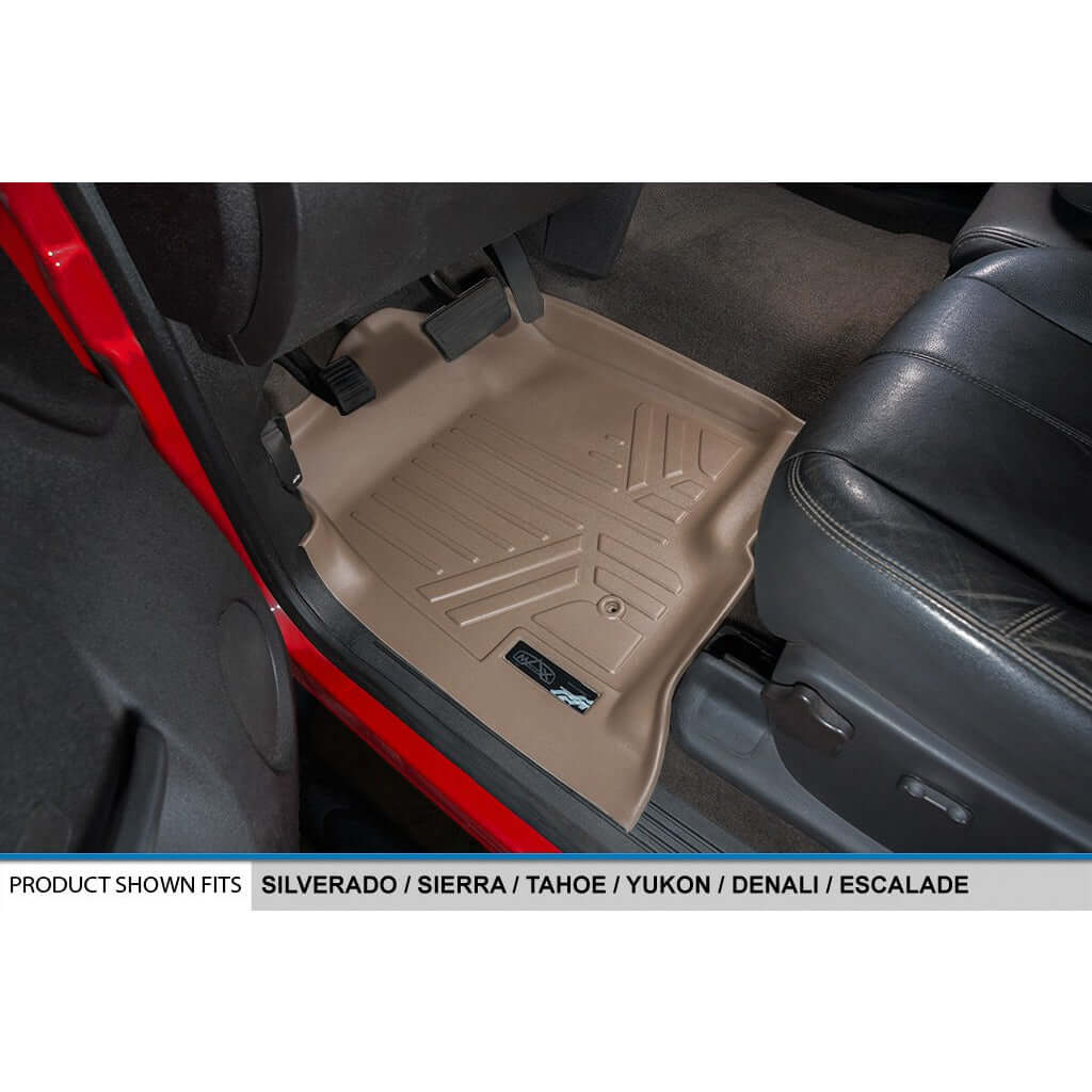 Smart Trim™ Custom Fit Floor Liners For 2007-2013 Silverado/Sierra 1500 Crew Cab - 2007-2014 2500/3500 HD Crew Cab