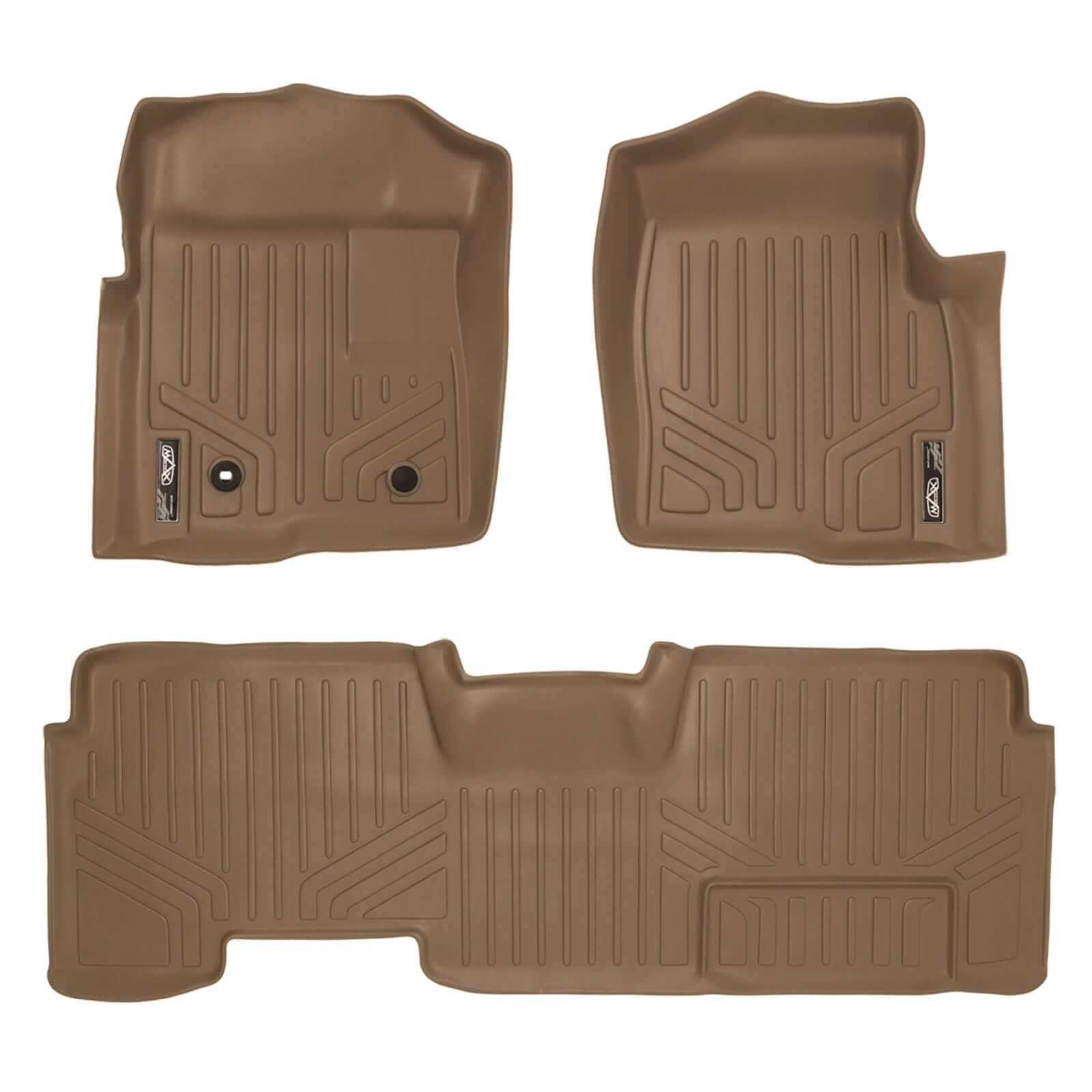 SMARTLINER Custom Fit Floor Liners For 2009-2010 Ford F-150 SuperCab with Flow-Through Center Console