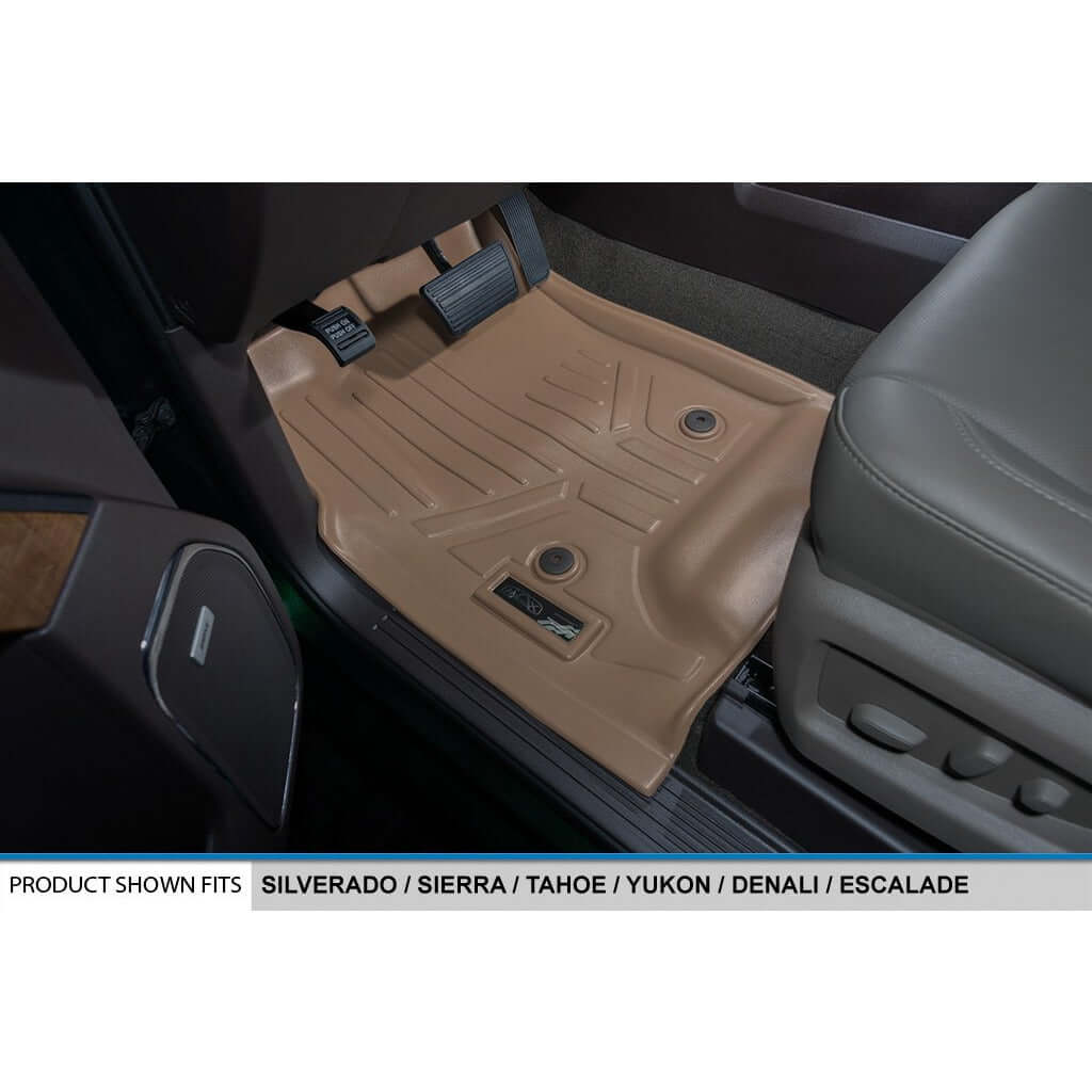 SMARTLINER Custom Fit Floor Liners For 2014-2018 Silverado/Sierra 1500 - 2015-2021 2500/3500 HD