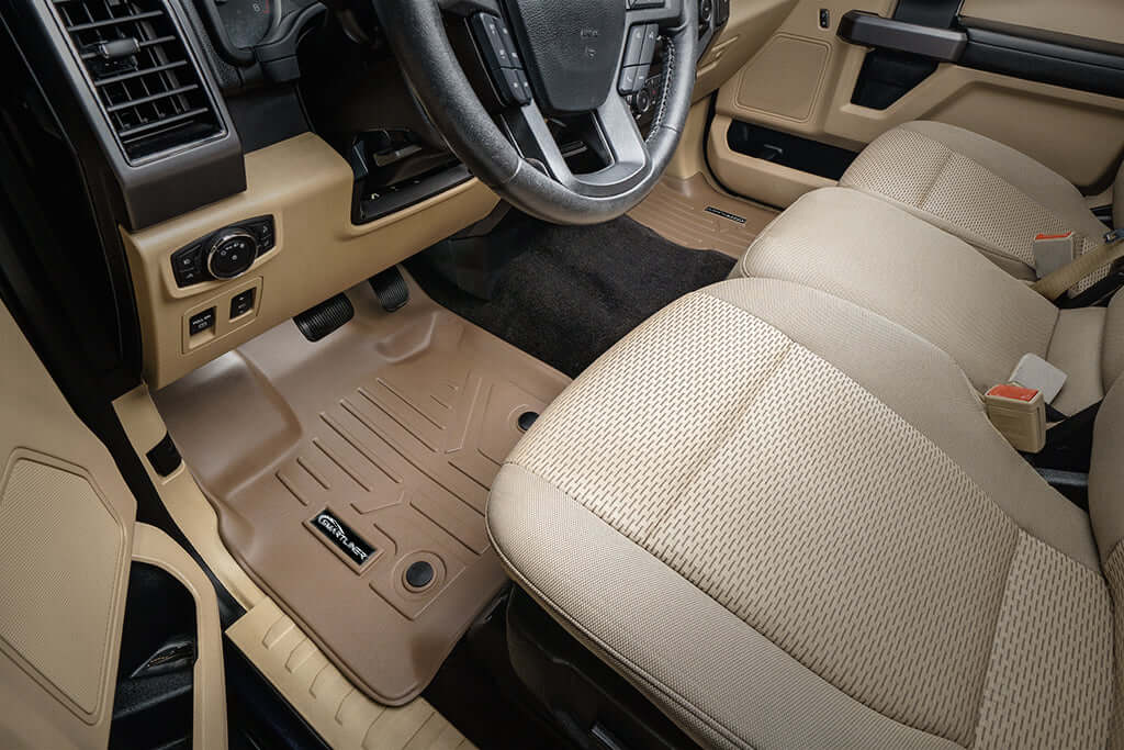 SMARTLINER Floor Liners for 2022-2025 Ford F-150 Lightning 2nd Row Bench seat without under seat fold-flat storage