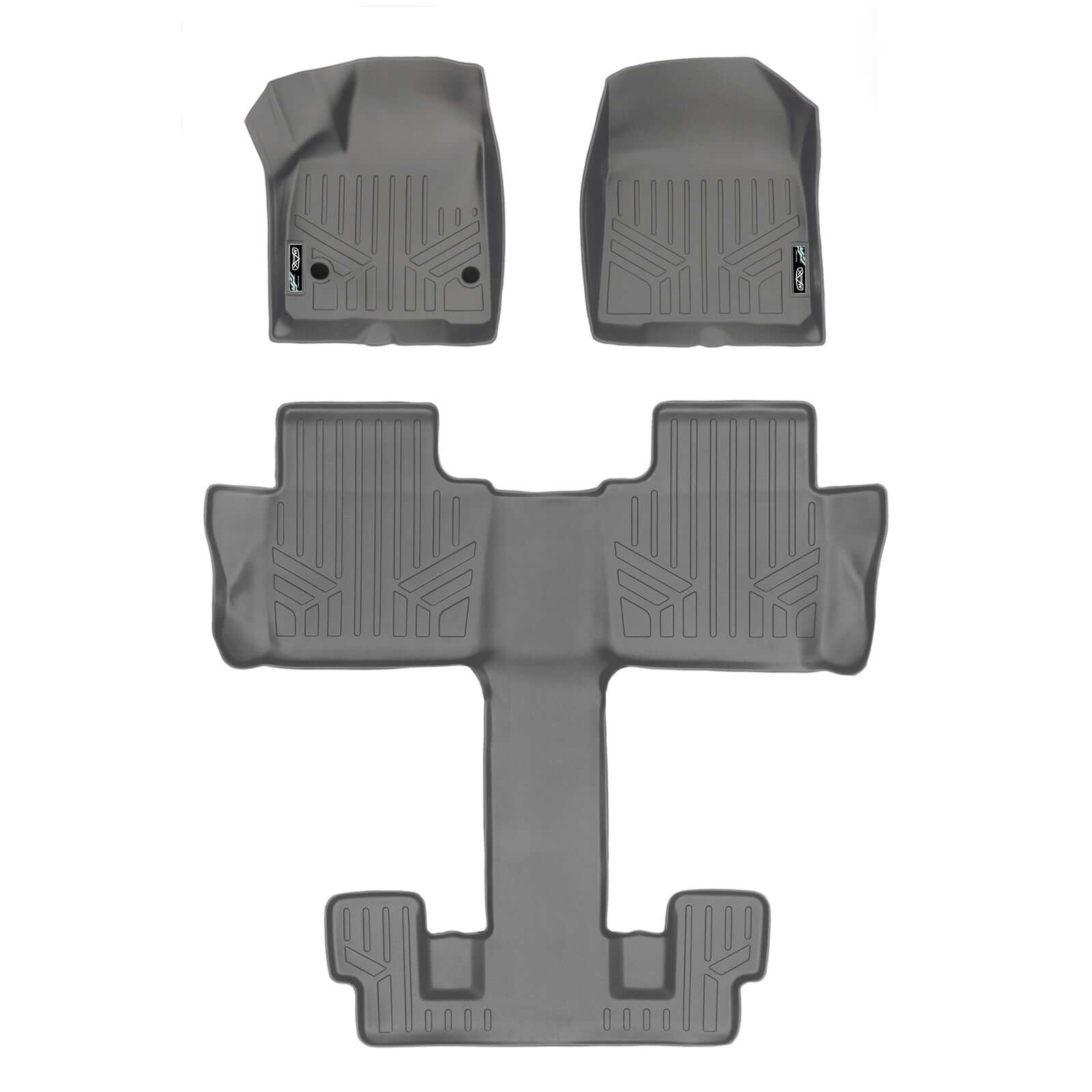 SMARTLINER Floor Liners for 2017-2023 GMC Acadia (2nd Row Bucket)